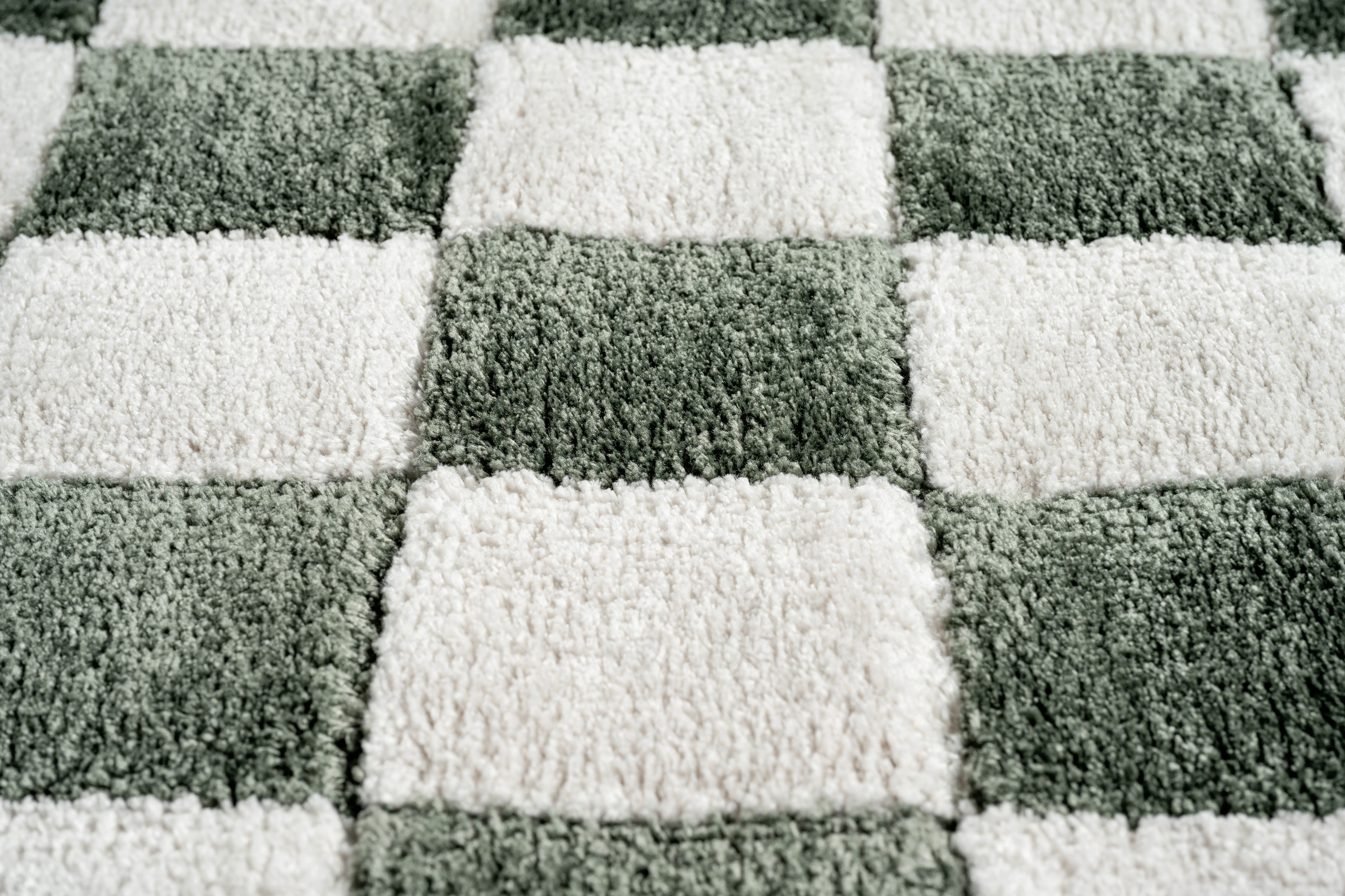 Nube 8 x 10 Checkerboard Green Area Rug-5
