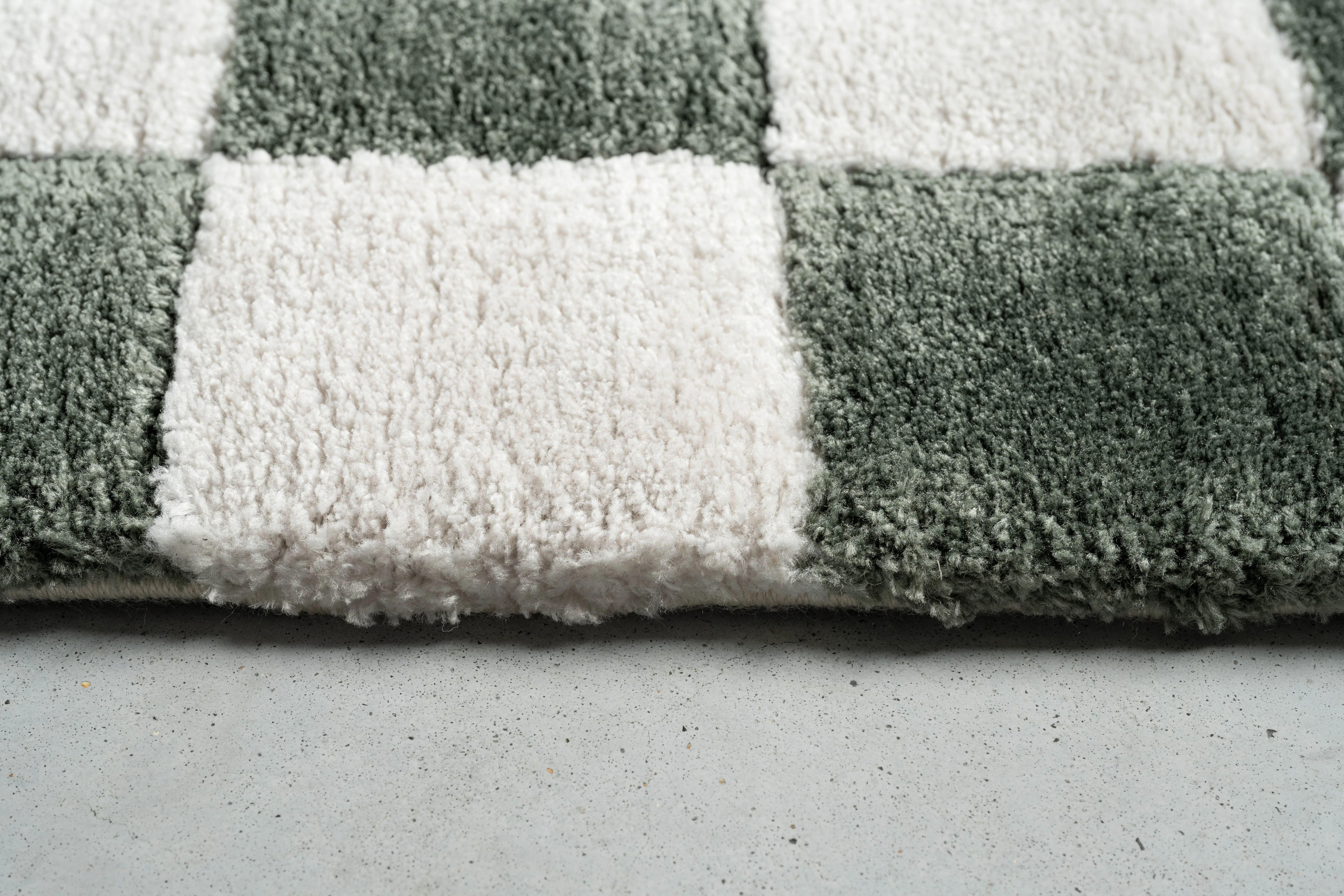 Nube 8 x 10 Checkerboard Green Area Rug-7
