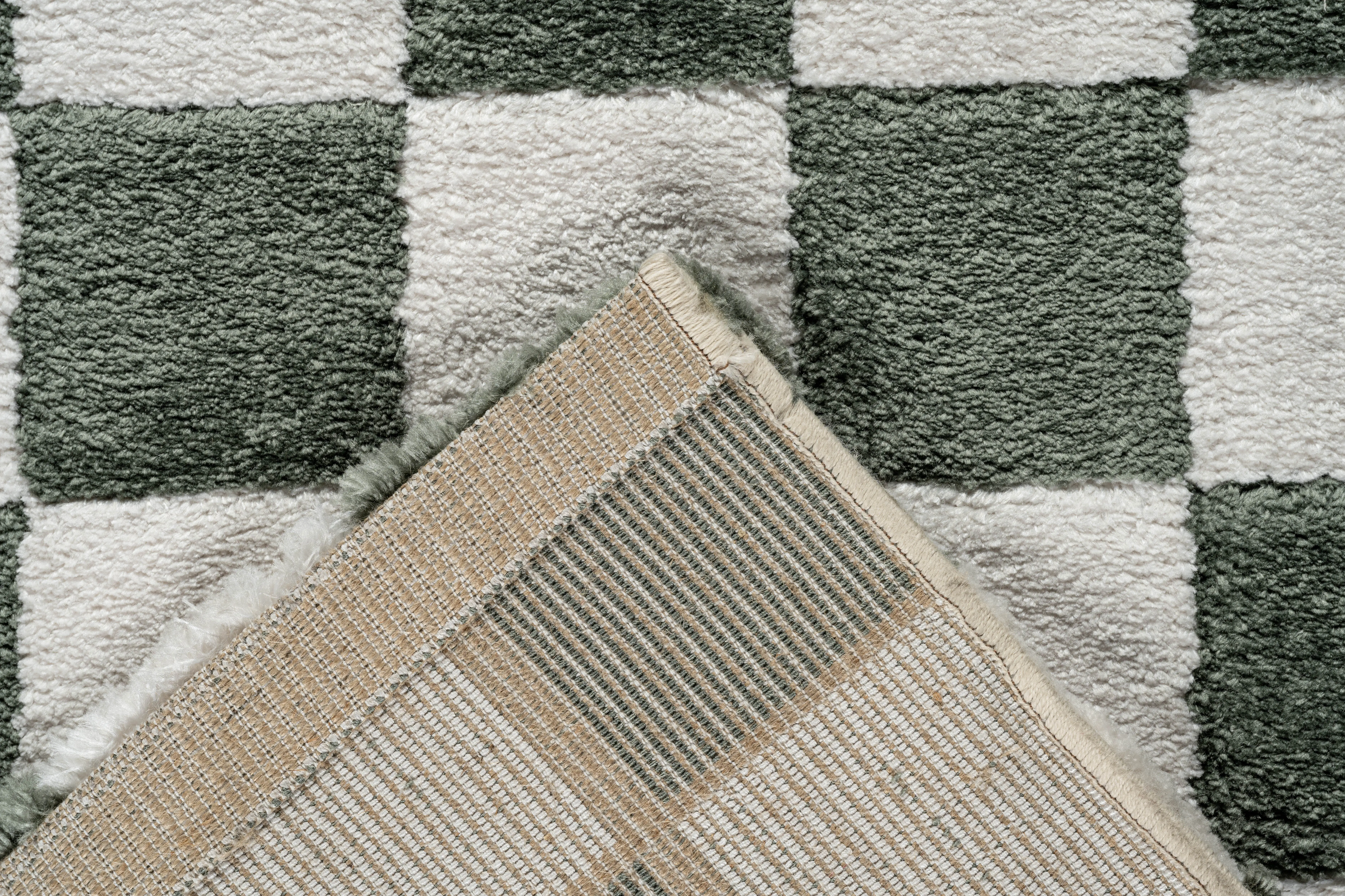 Nube 8 x 10 Checkerboard Green Area Rug-8