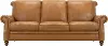 Pentos Saddle Brown Leather Sofa