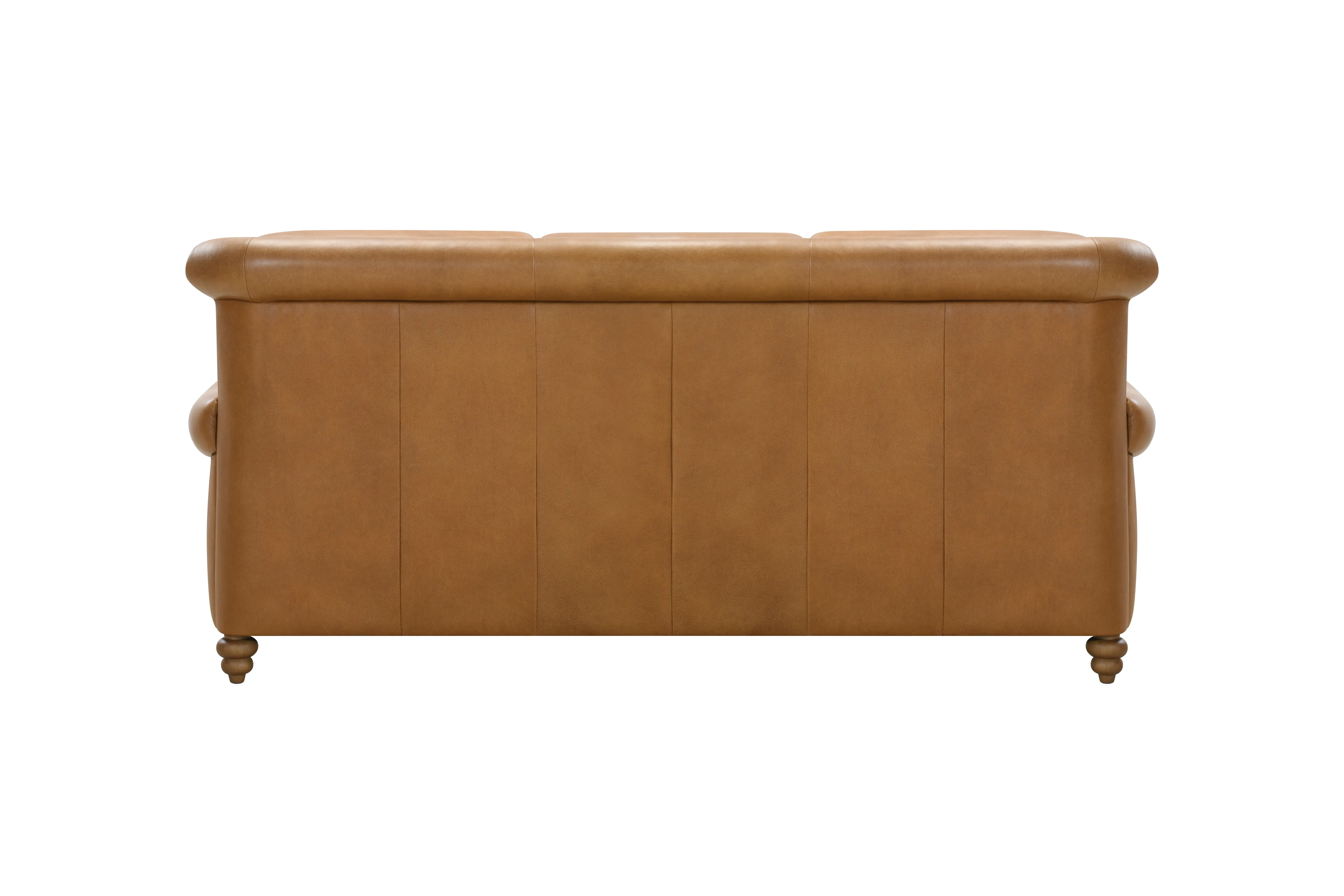 Pentos Saddle Brown Leather Sofa-5