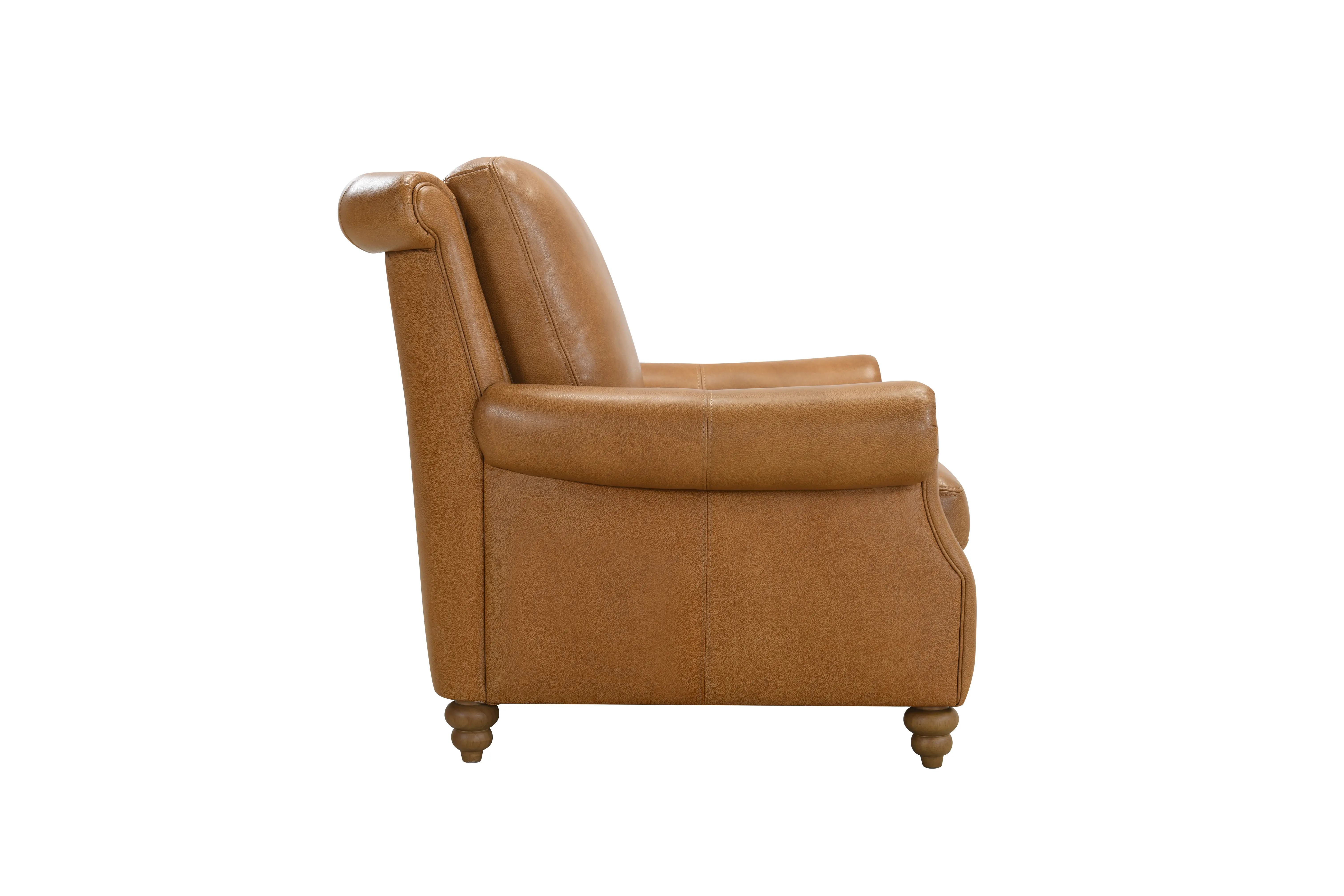 Pentos Saddle Brown Leather Power Recliner-5