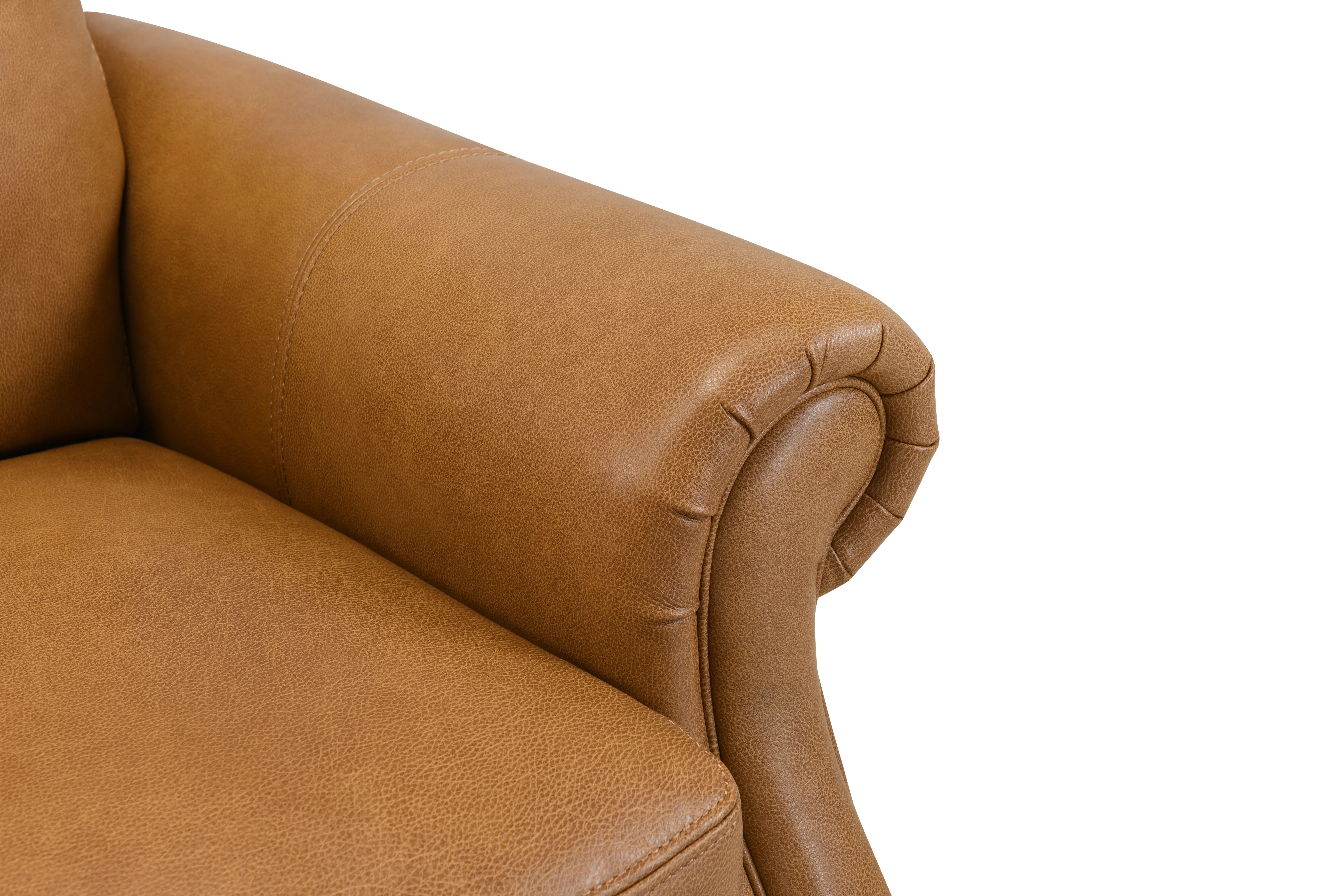 Pentos Saddle Brown Leather Power Recliner-7