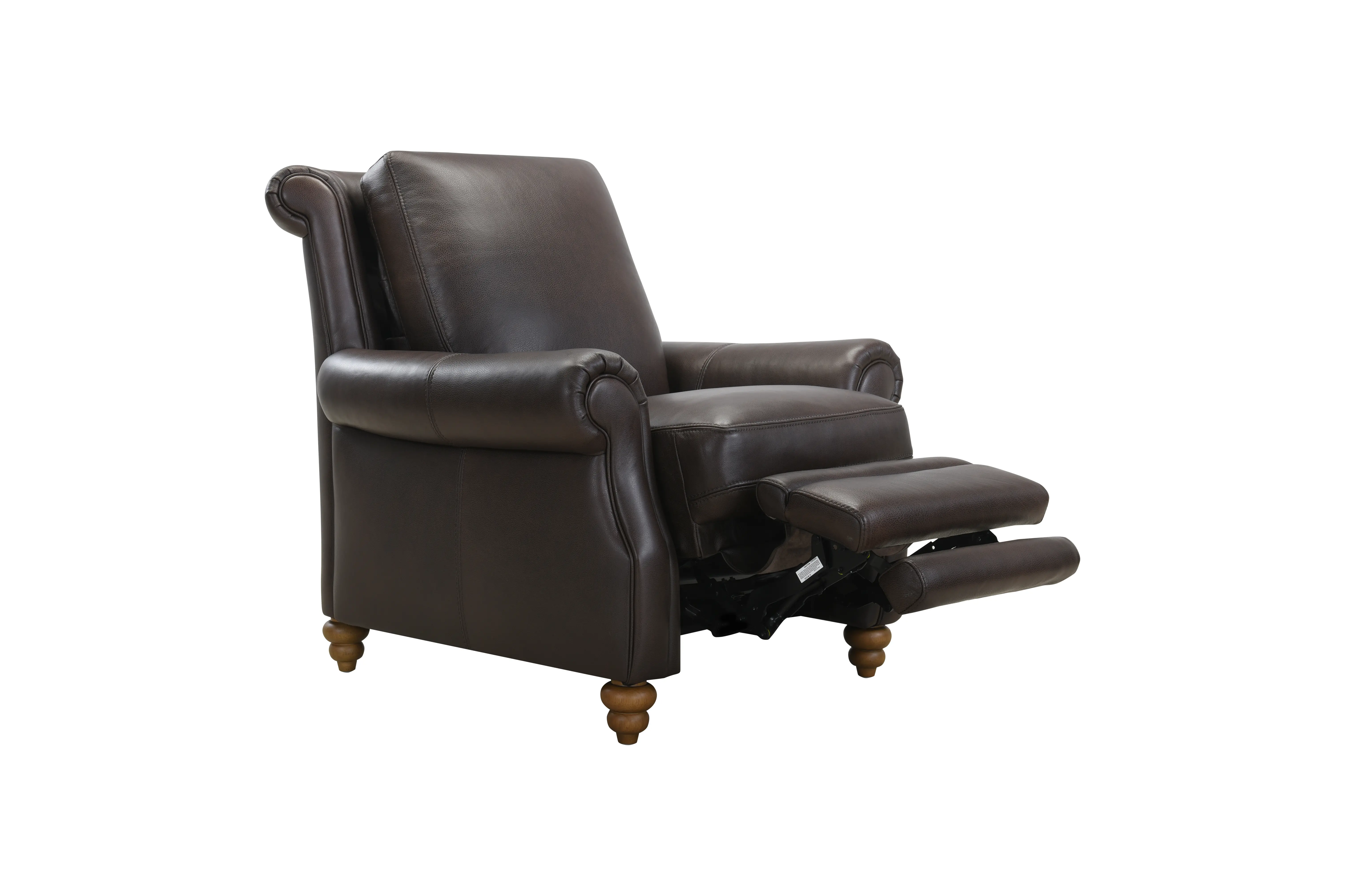 Pentos Dark Brown Leather Power Recliner-4