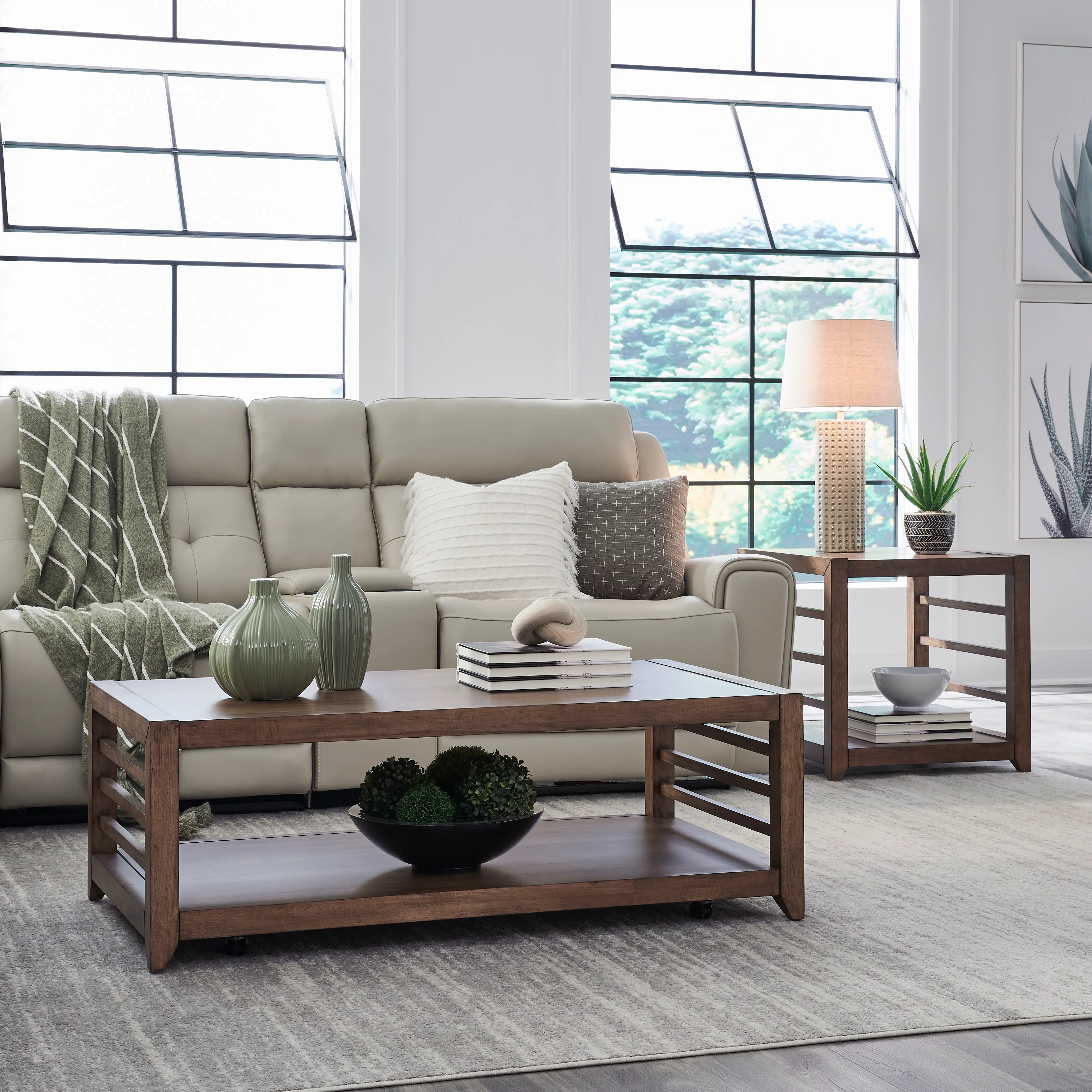 936-OT1010 Shaker Lakes Brown Coffee Table-11