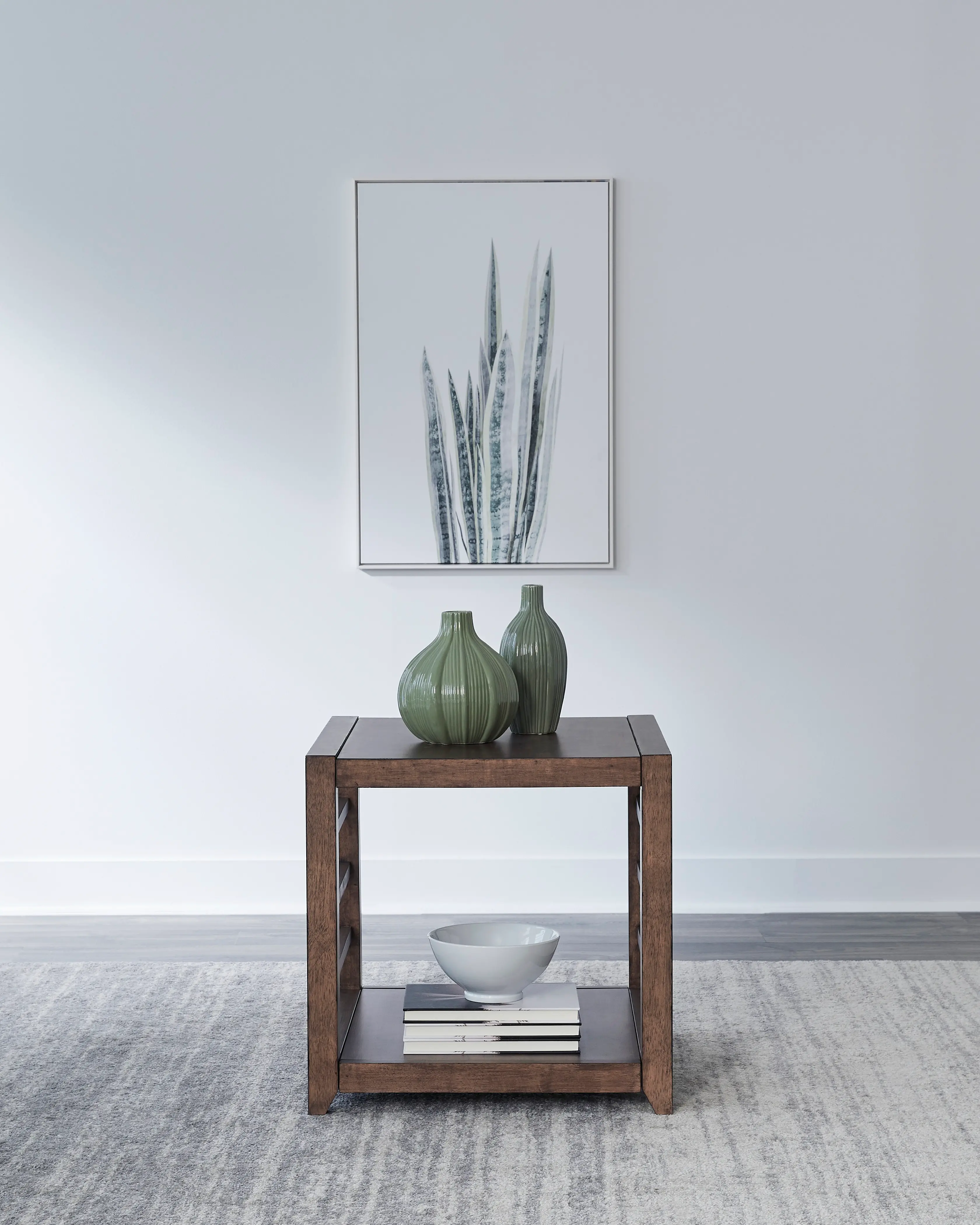 936-OT1020 Shaker Lakes Brown End Table-2