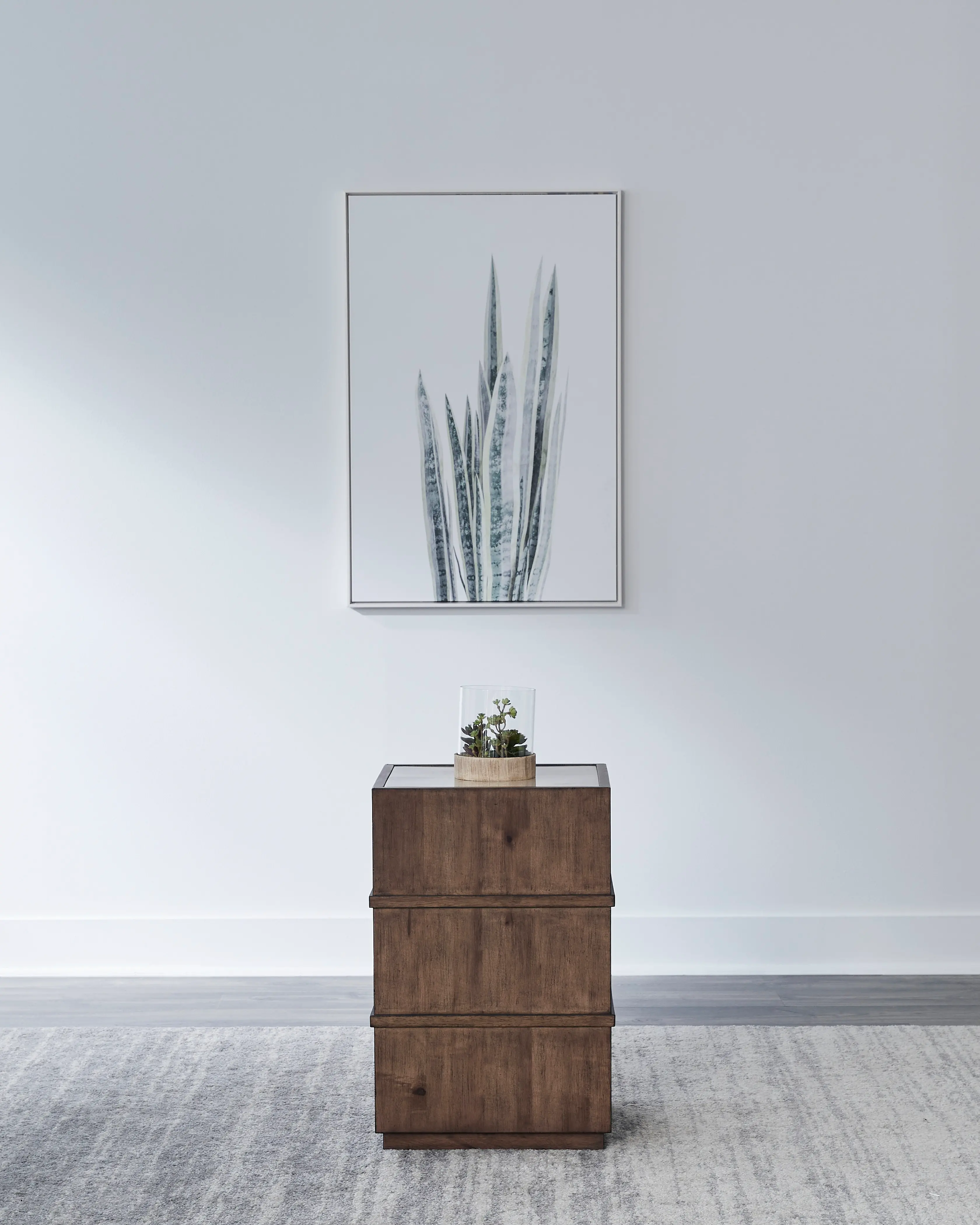 936-OT1021 Shaker Lakes Brown Side Table-2