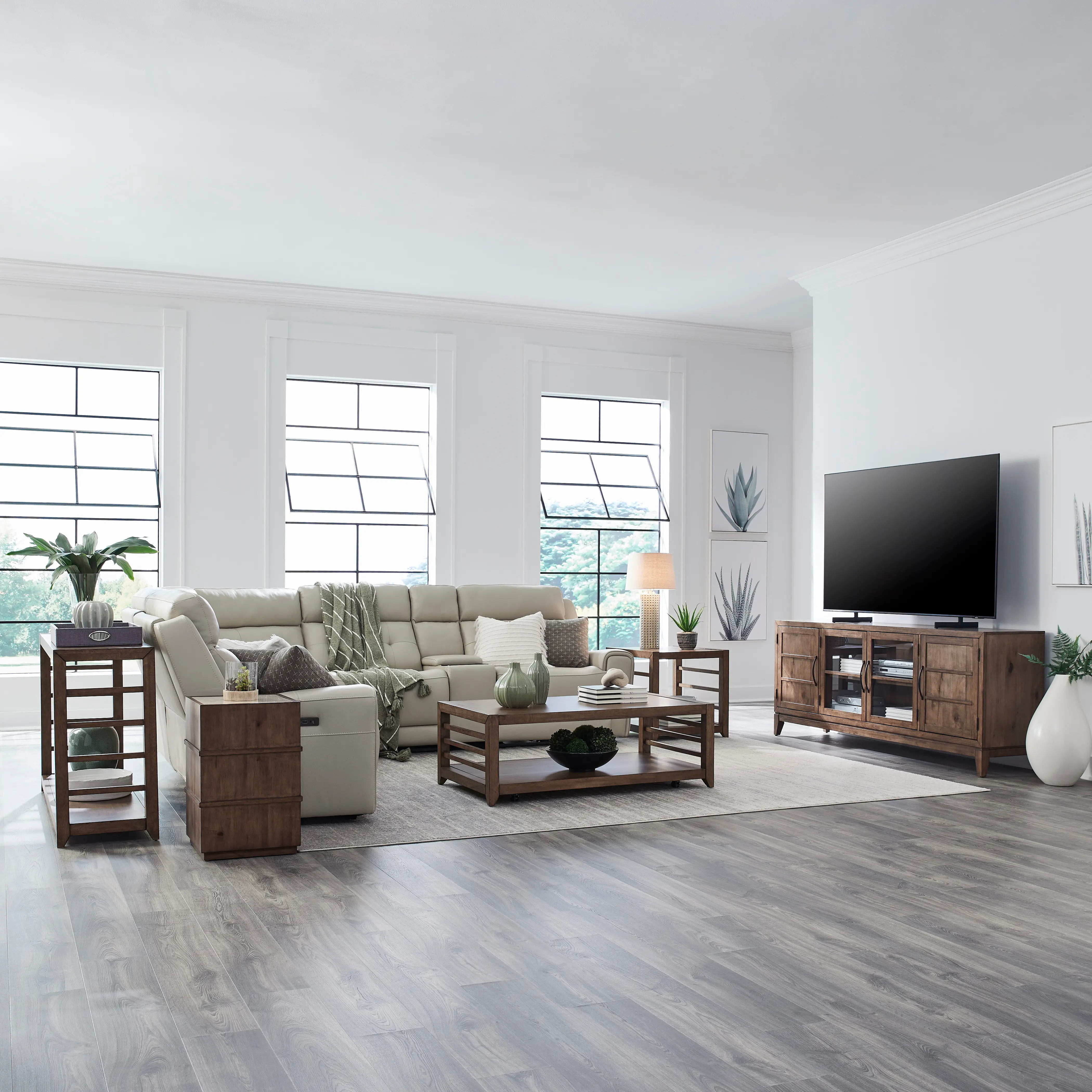 936-OT1030 Shaker Lakes Brown Sofa Table-9