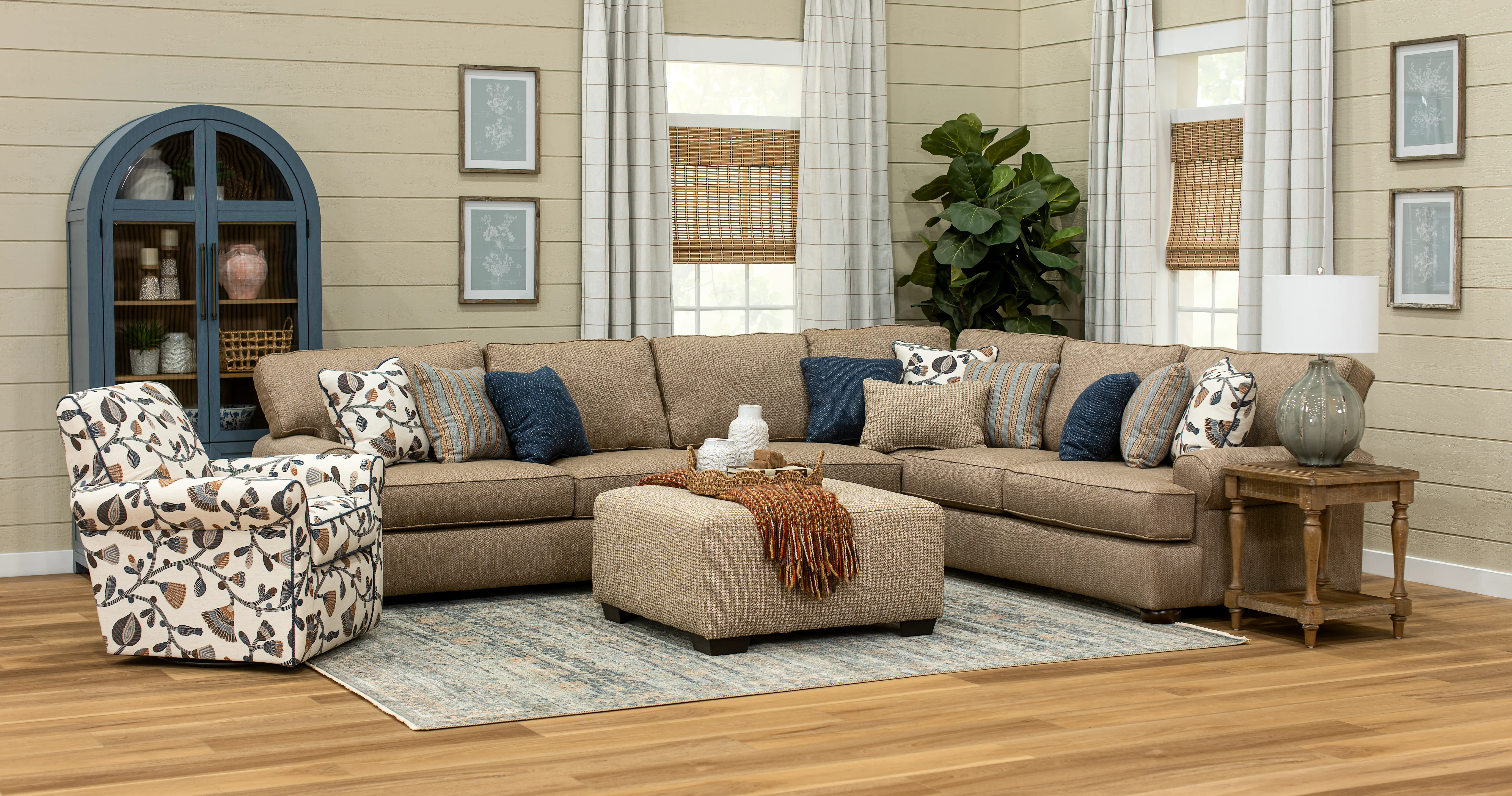 Fondren Tan 3 Piece Sectional-2