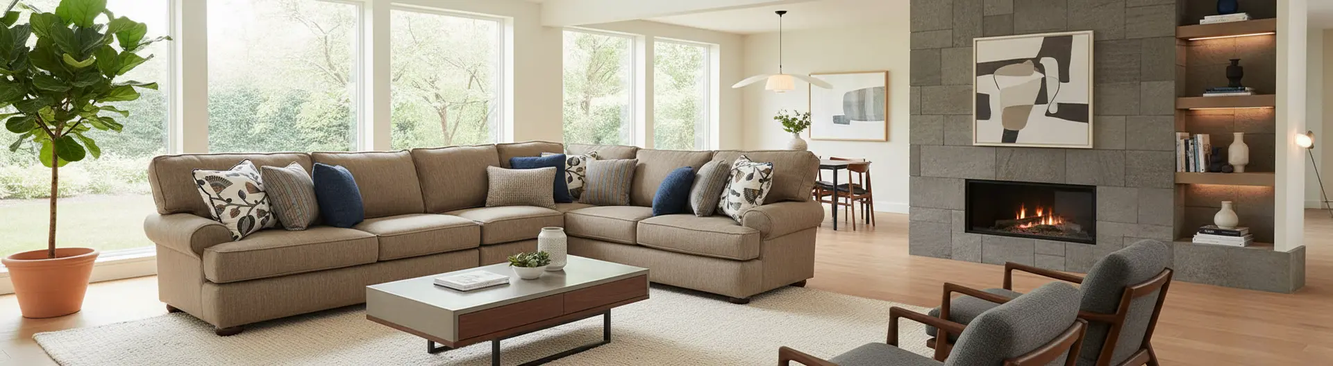 Fondren Tan 3 Piece Sectional-6