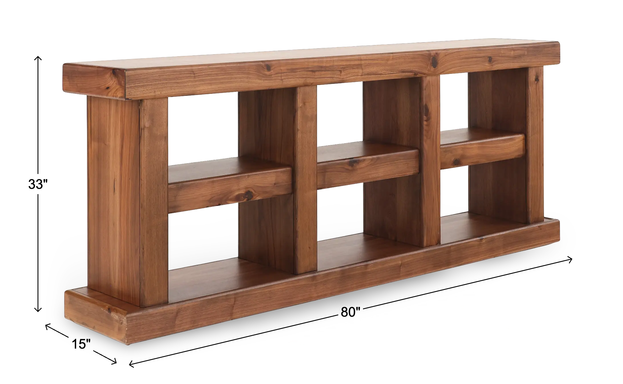 Walnut Brown TV Stand-3