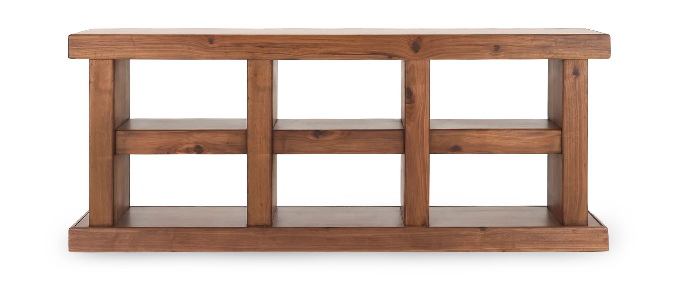 Walnut Brown TV Stand-4