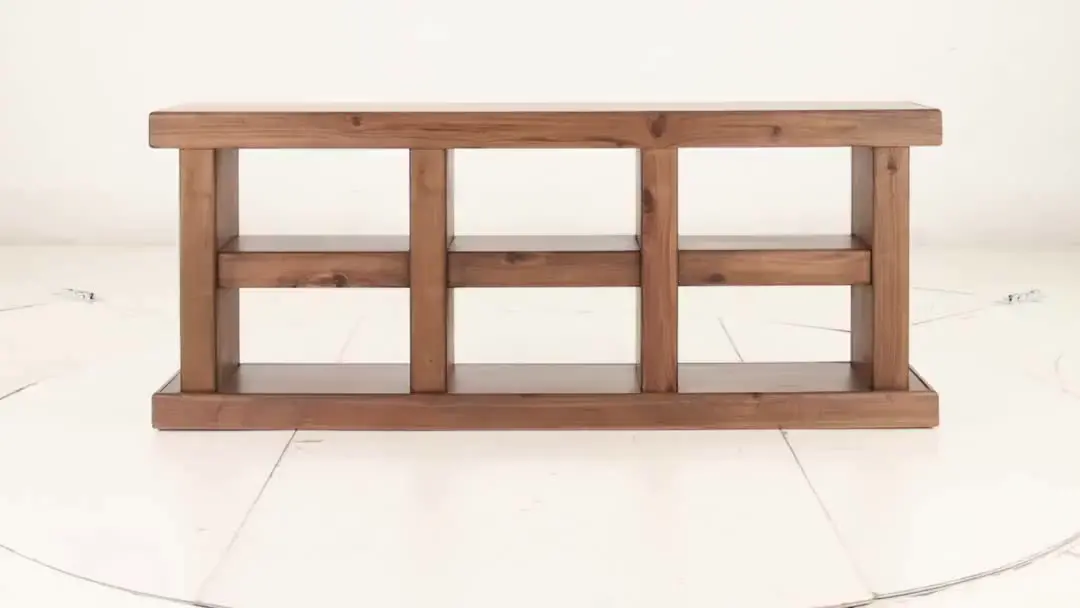 Walnut Brown TV Stand-8