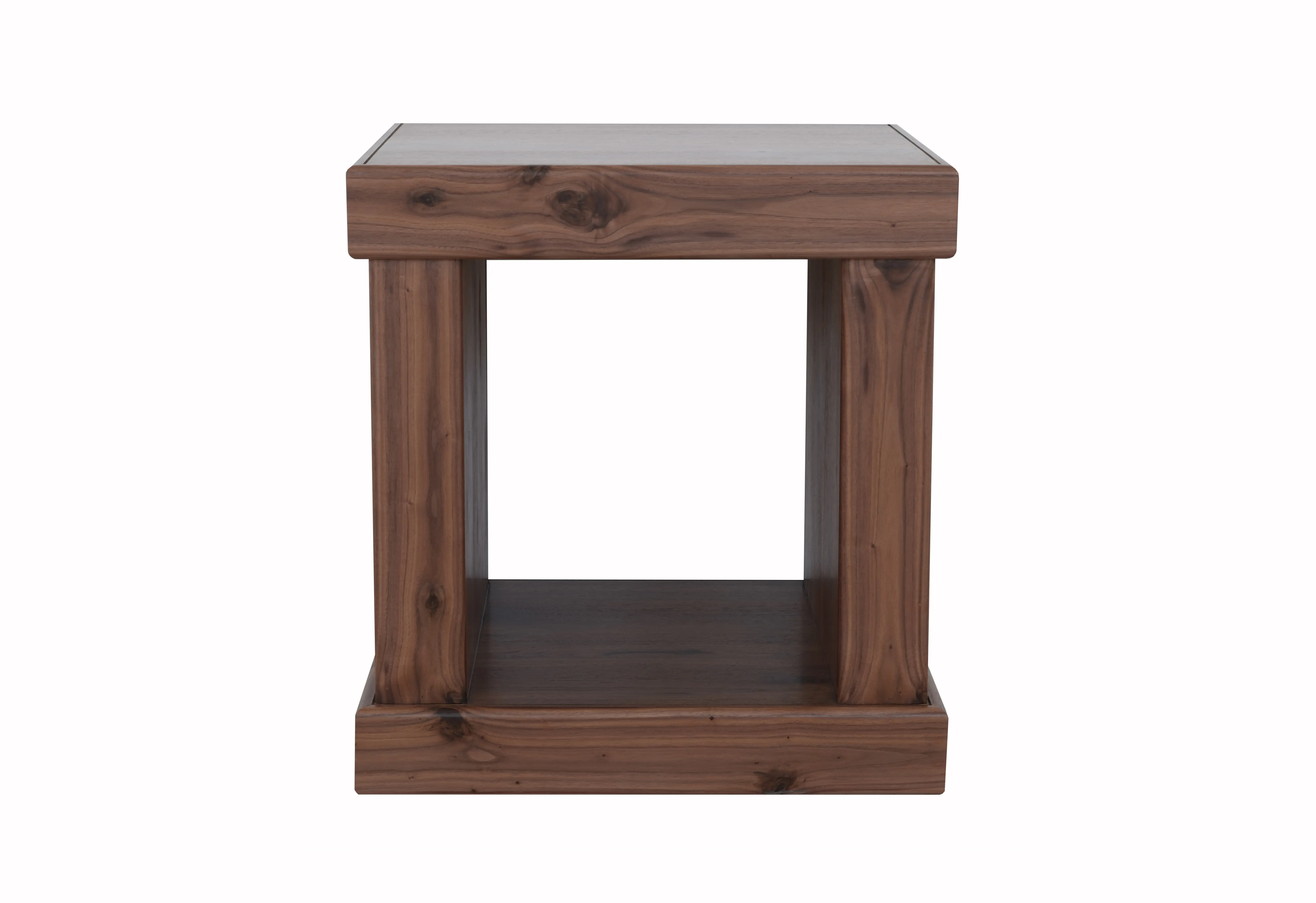 Walnut Brown End Table-1
