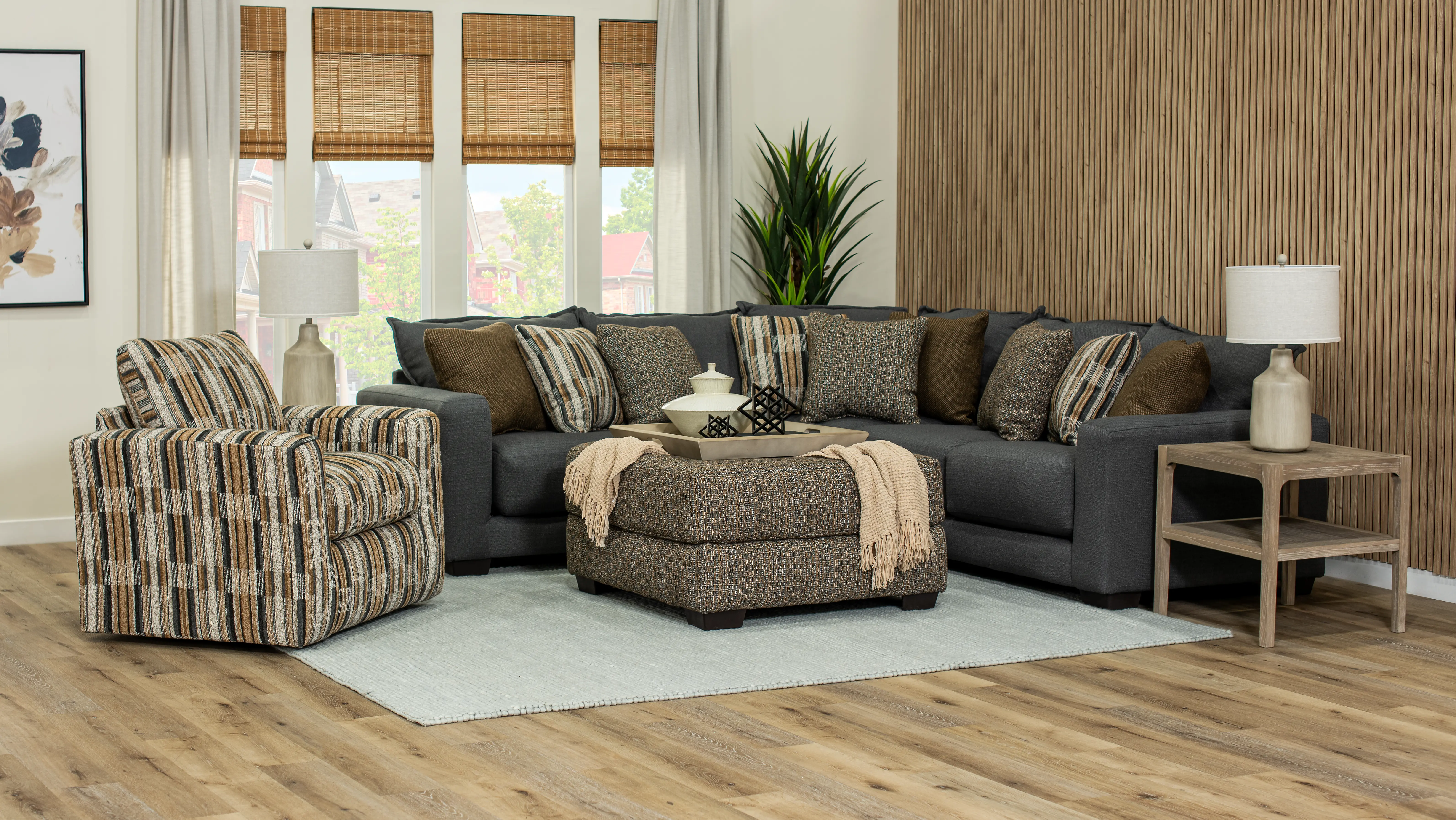 Pinnacle Gray 2 Piece Sectional-6