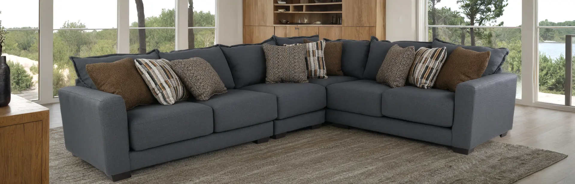 Pinnacle Gray 3 Piece Sectional-7