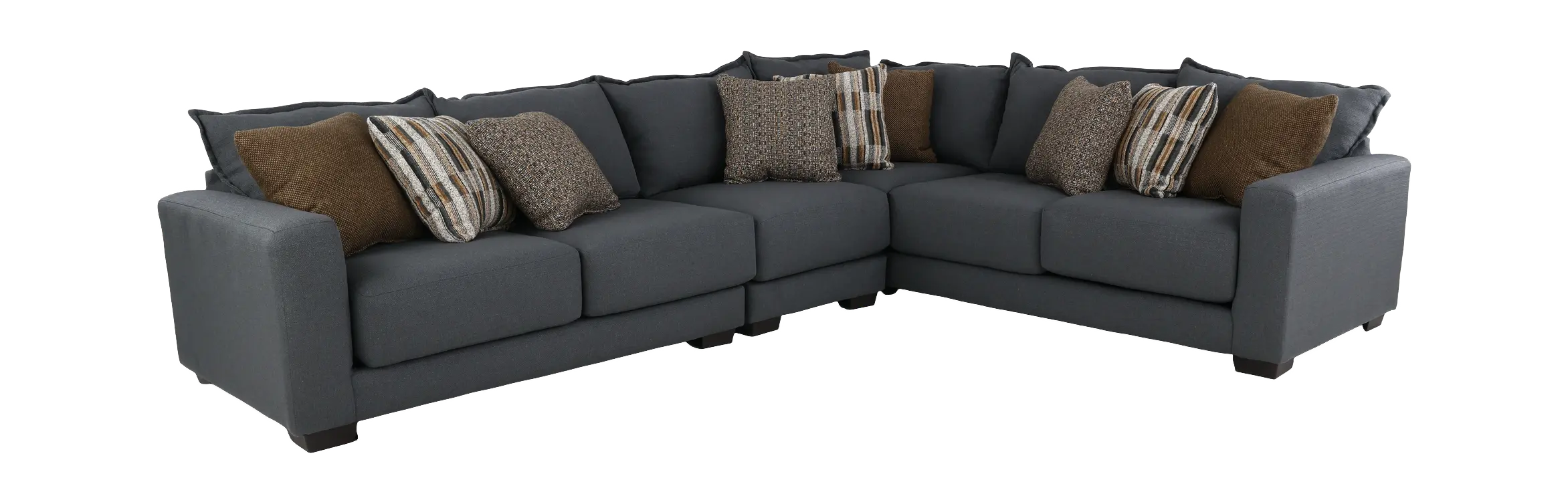 Pinnacle Gray 3 Piece Sectional-8