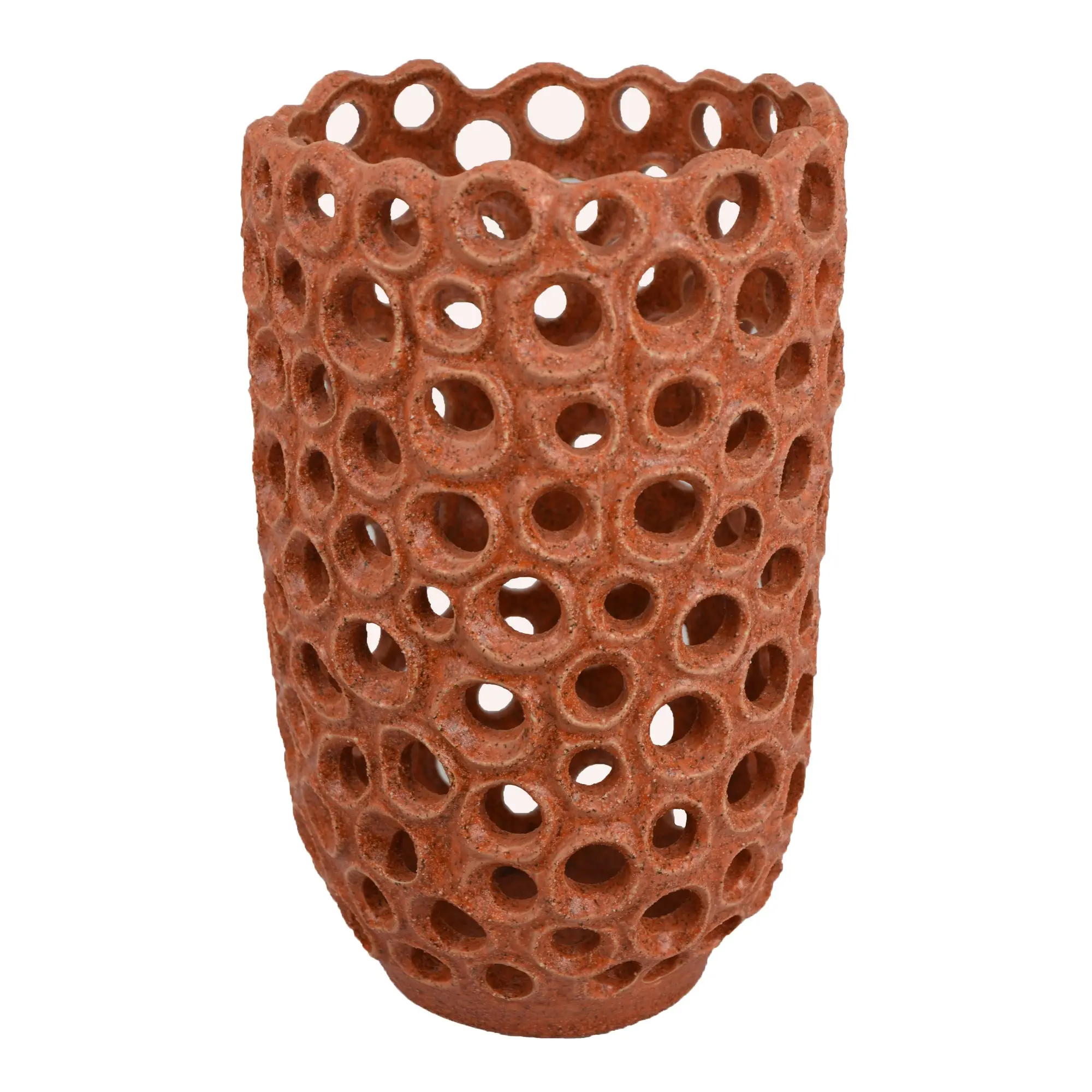 12.6 Deep Orange Vase-1