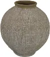 Round Ribbed Vase