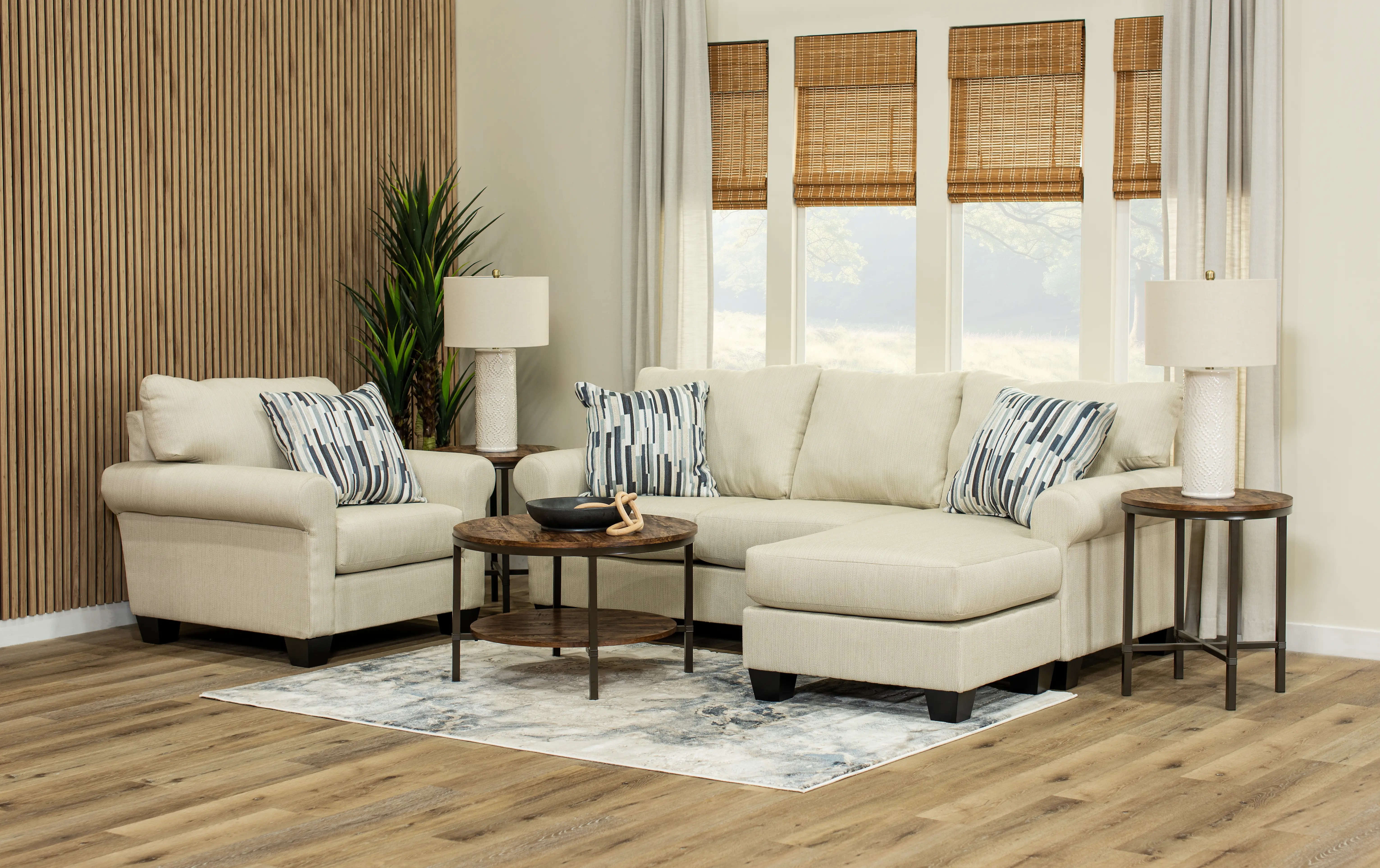 7PC/KELLY/SAND Kelly Sand 7 Piece Living Room Set-1