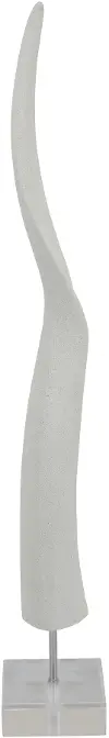 White Horn on Acrylic Base
