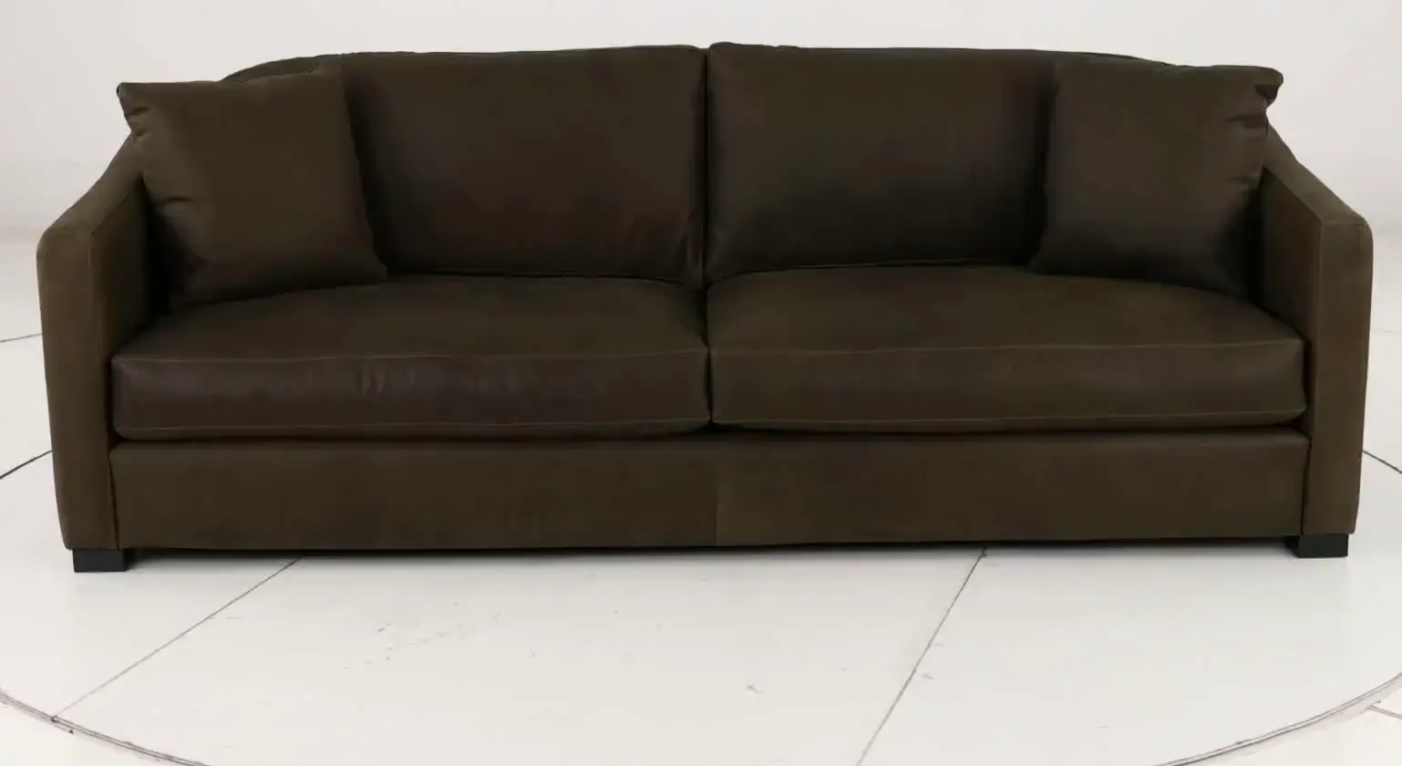 Adele Napa Iron Dark Brown Leather Sofa-10