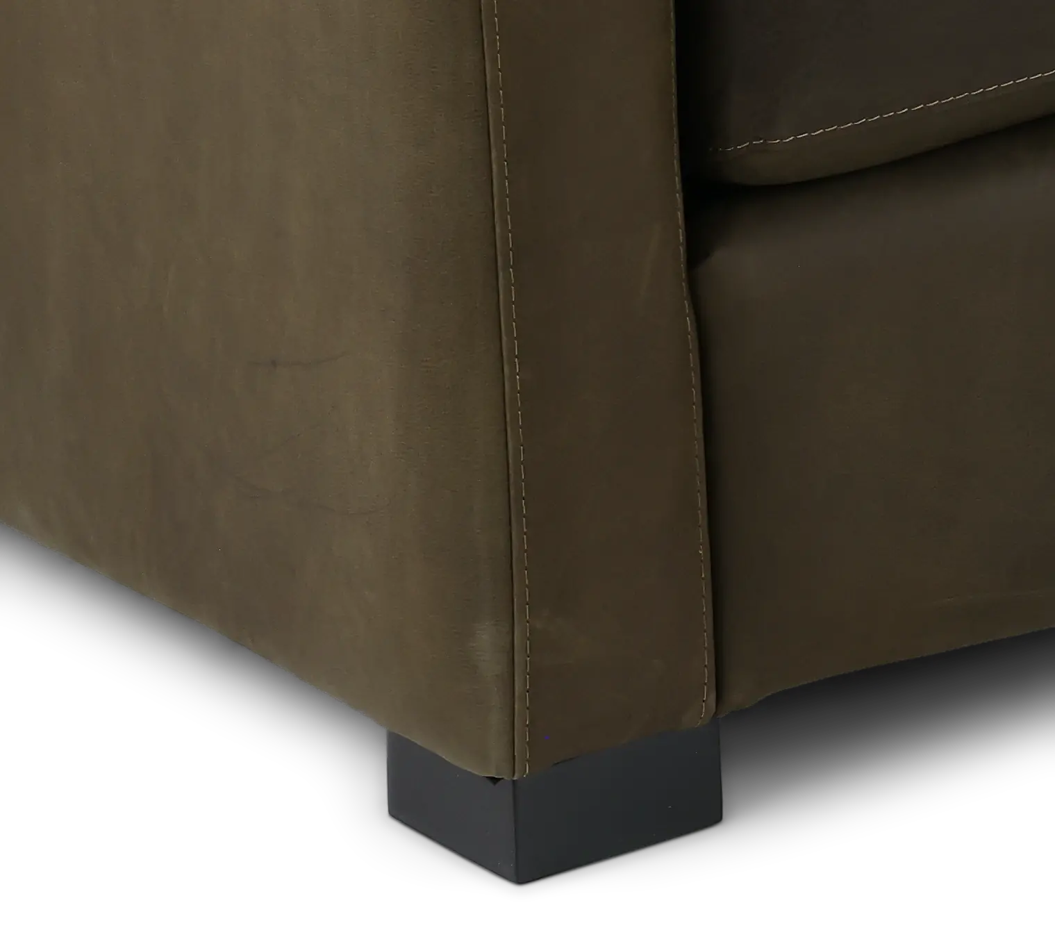 Adele Napa Iron Dark Brown Leather Sofa-7