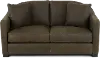 Adele Green Leather Loveseat