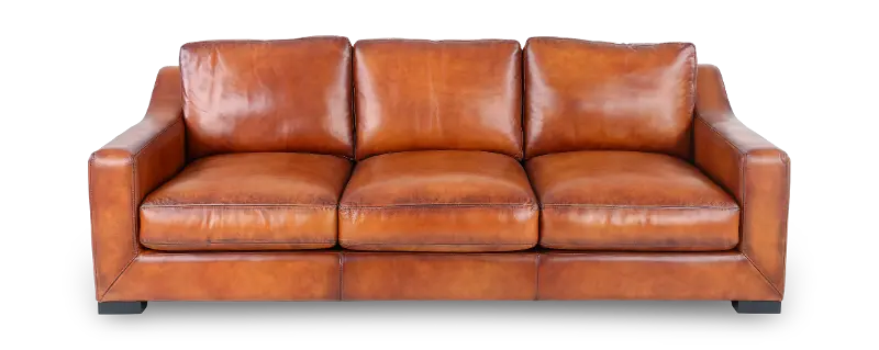 Ramba Brown Leather Sofa