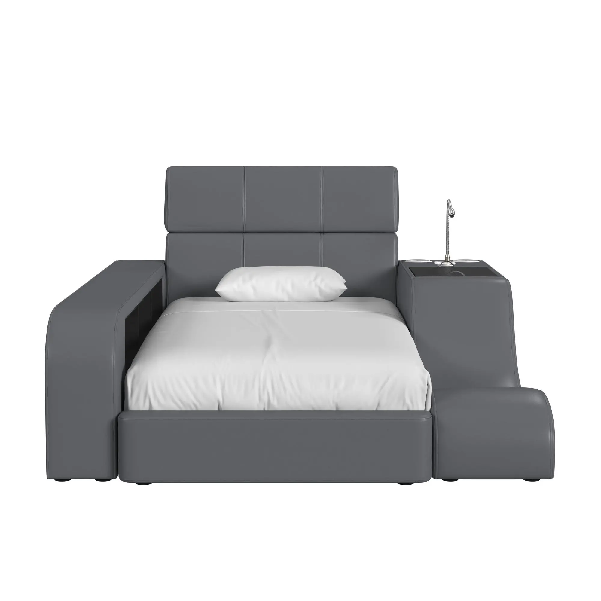Val Gray Multi Use Twin Bed-3