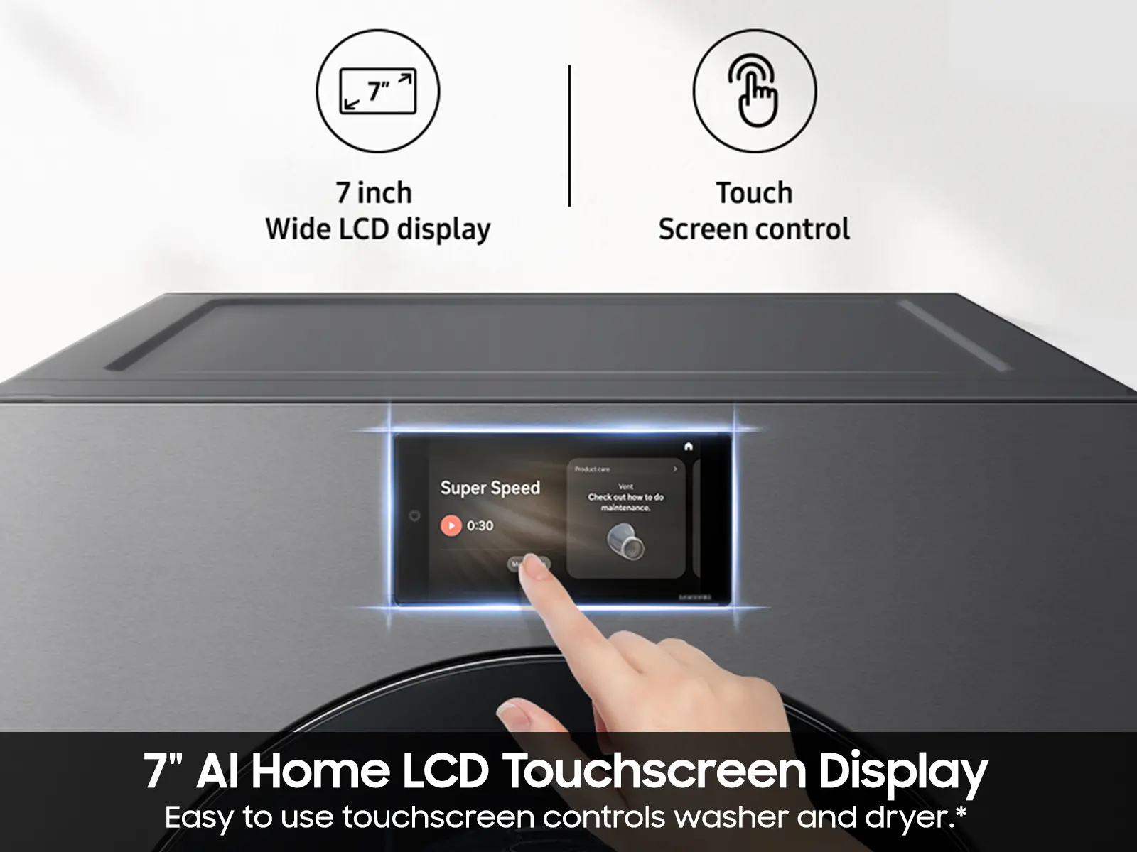 DV90F53AES Samsung Bespoke AI 7.6 Cu Ft Electric Dryer - Dark Steel-6