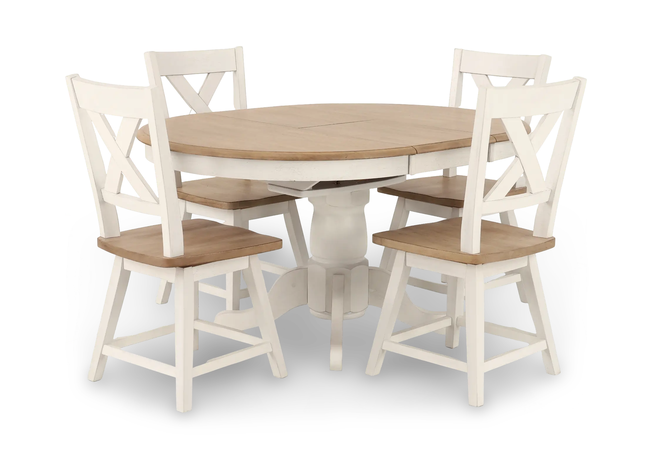 Highland Natural and White 5-Piece Dining Set-5