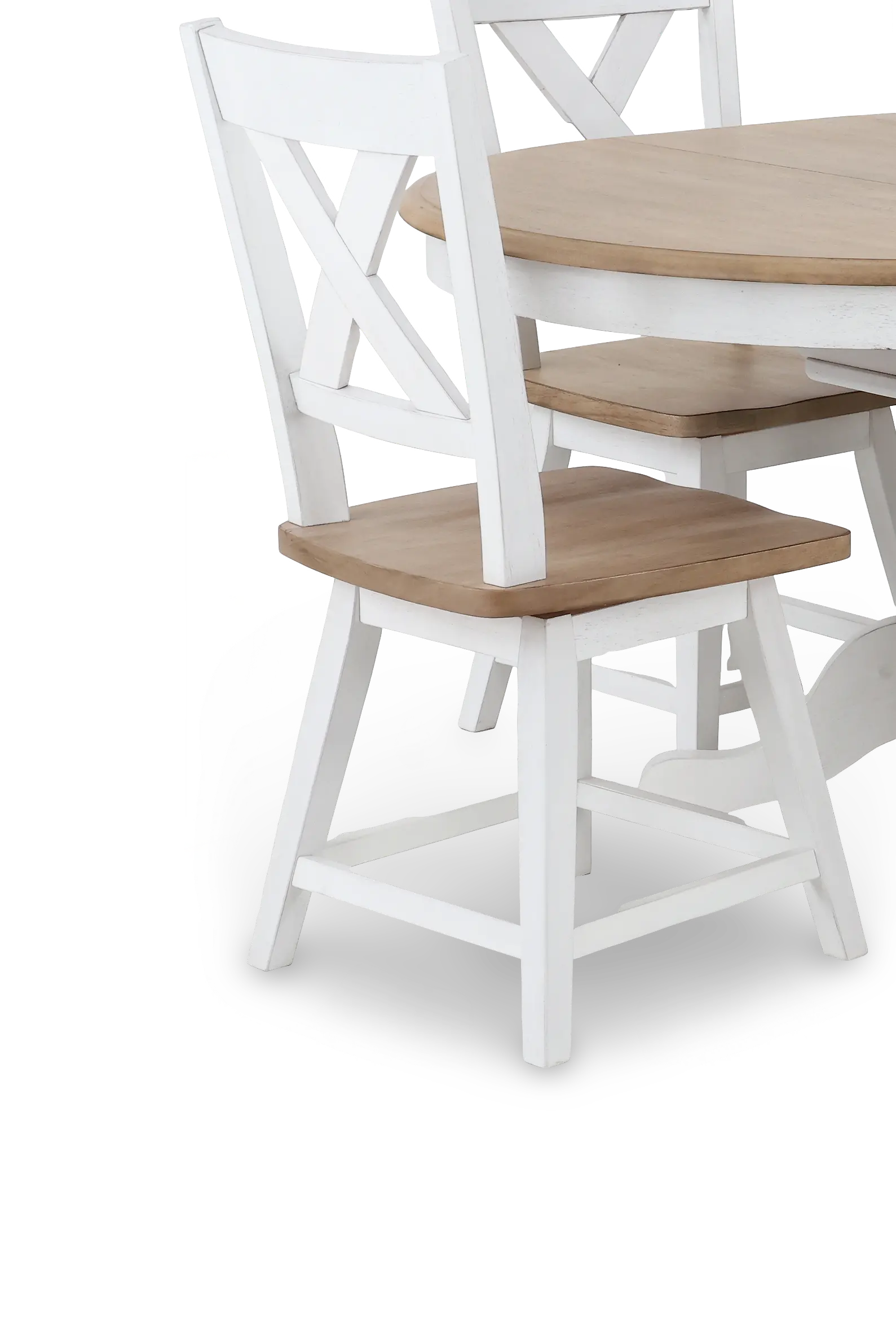 Highland Natural and White 5-Piece Dining Set-8