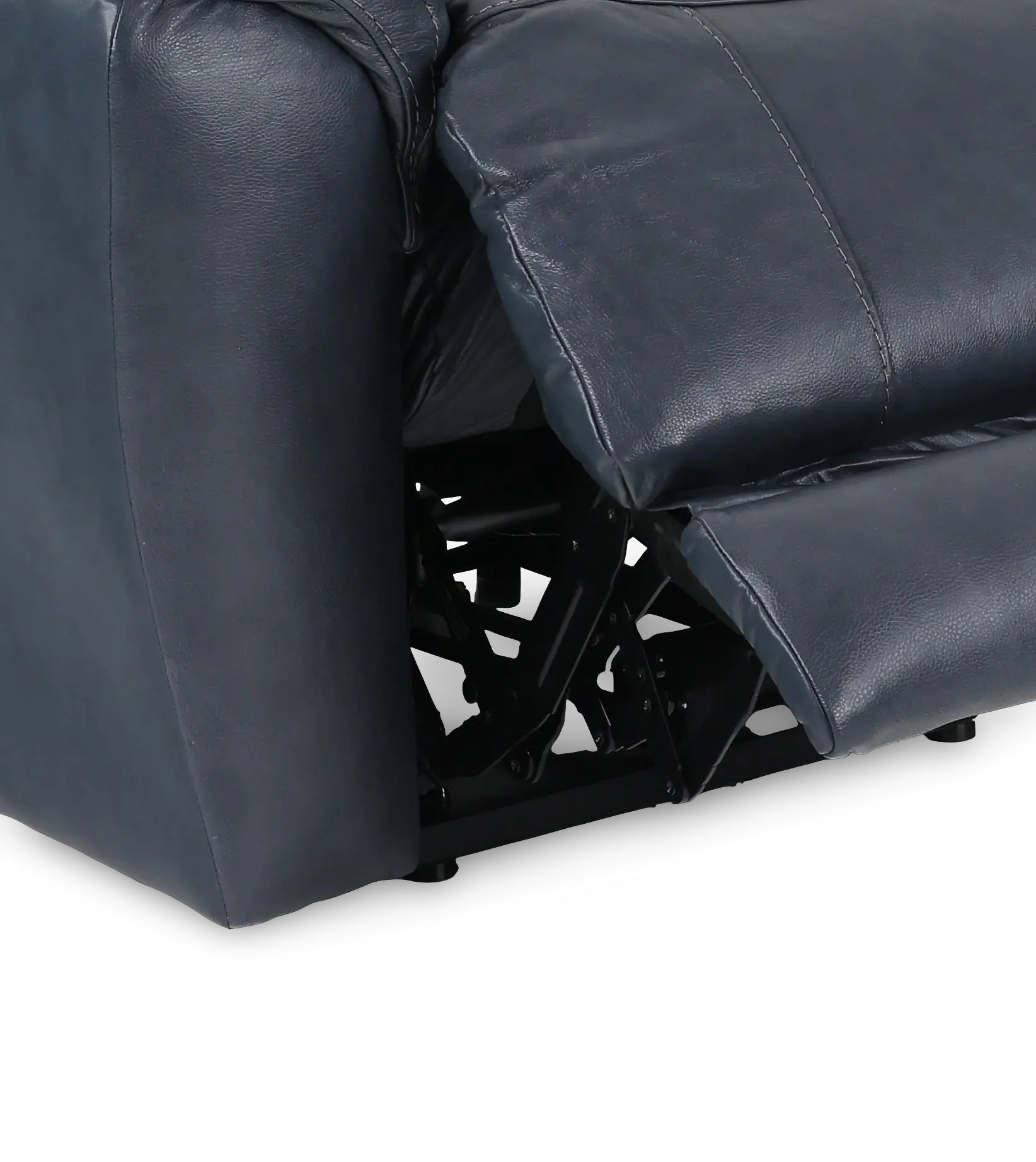 Contender Midnight Blue Leather Power Recliner-10