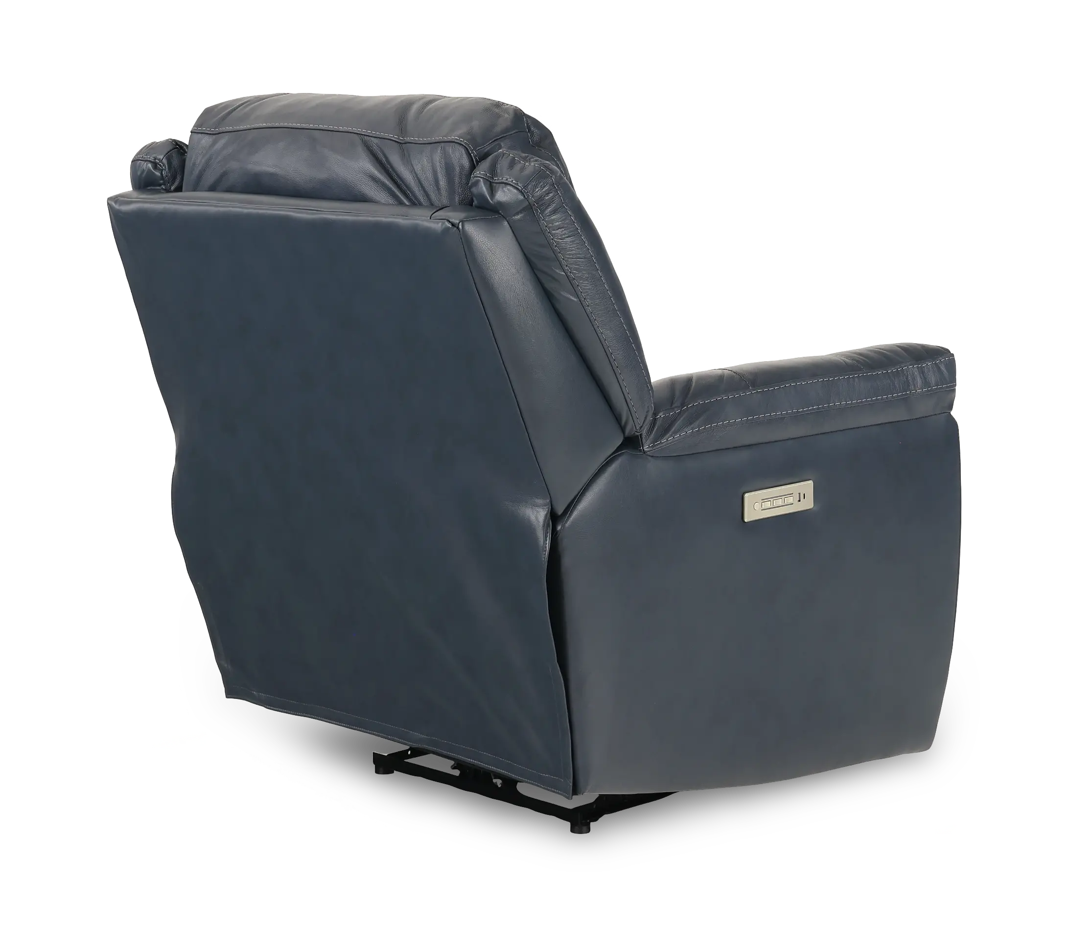Contender Midnight Blue Leather Power Recliner-7