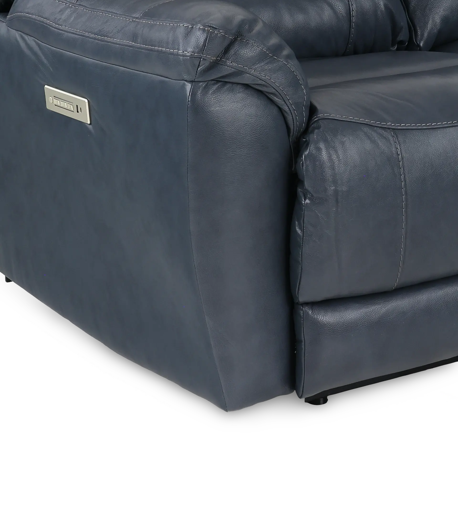 Contender Midnight Blue Leather Power Recliner-9