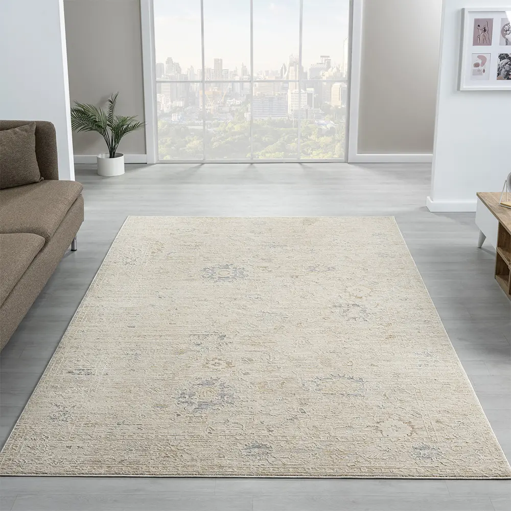 Monaco 8 x 10 Traditional Beige Ivory Area Rug-2