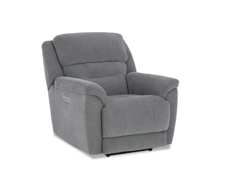 Knockout Granite Gray Power Recliner-1