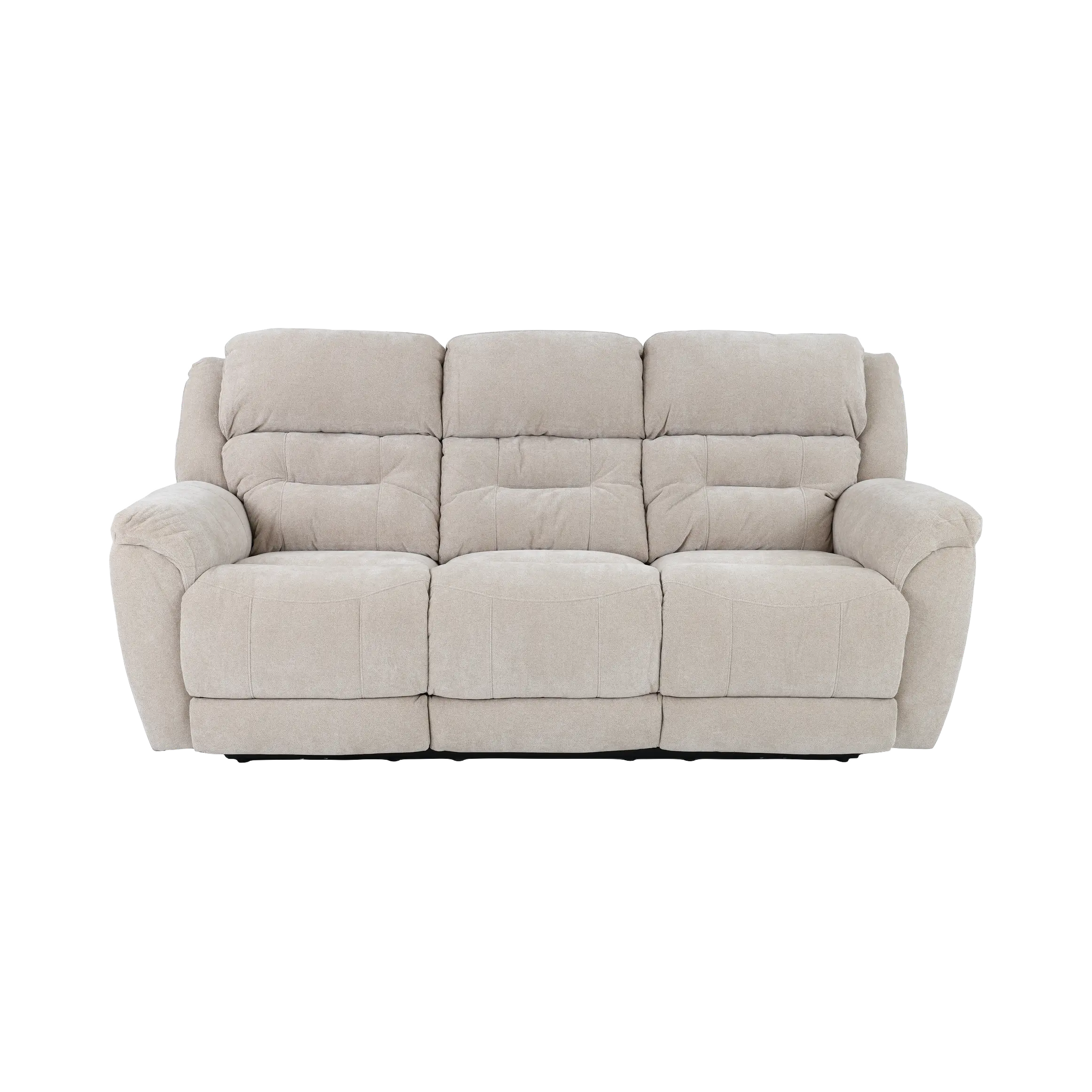 Knockout Stone Beige Power Reclining Sofa-1