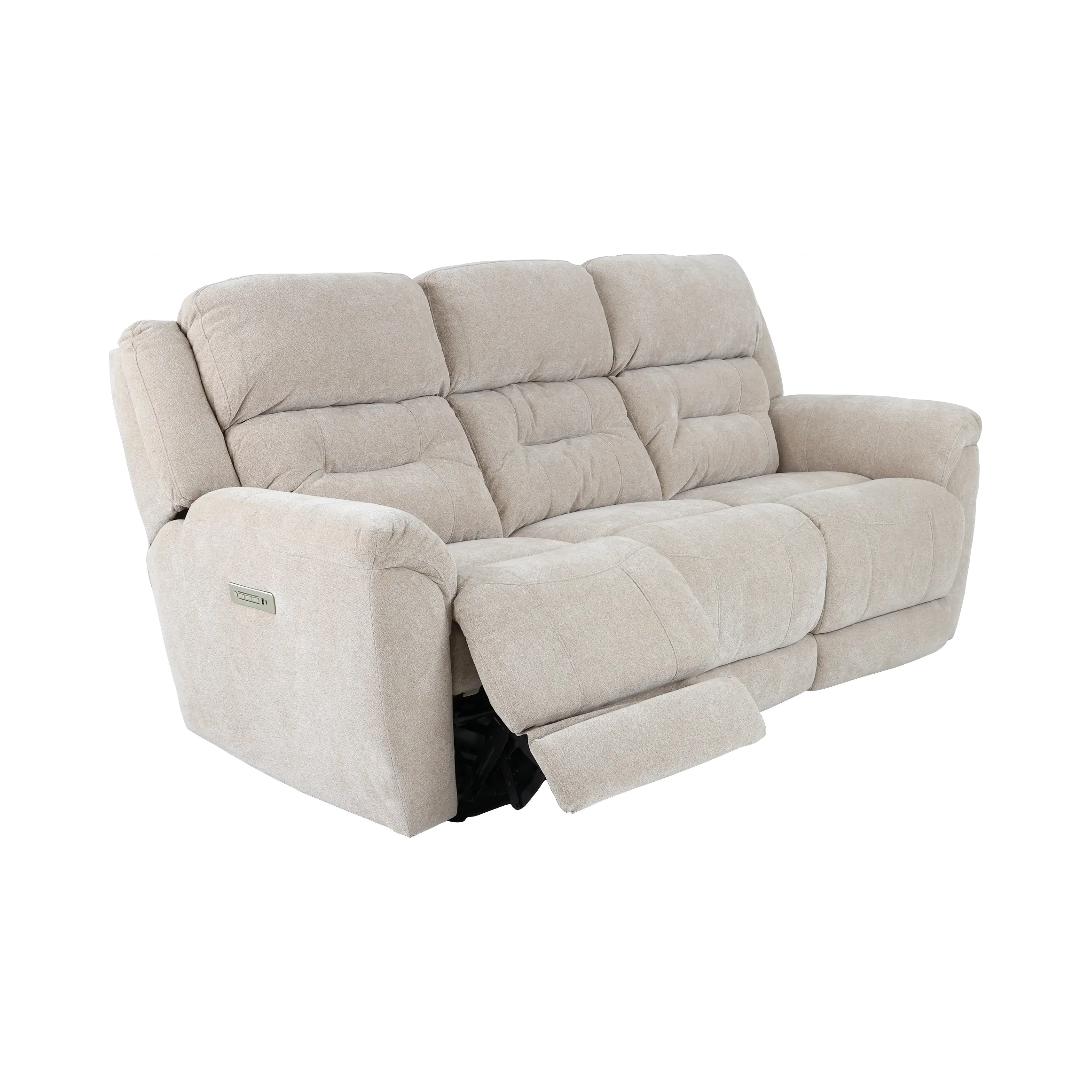 Knockout Stone Beige Power Reclining Sofa-5