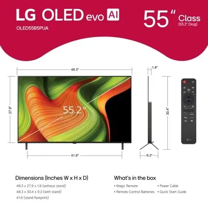 OLED55B5PUA.AUS LG 55 Class B5 Series OLED 4K UHD Smart webOS TV-3