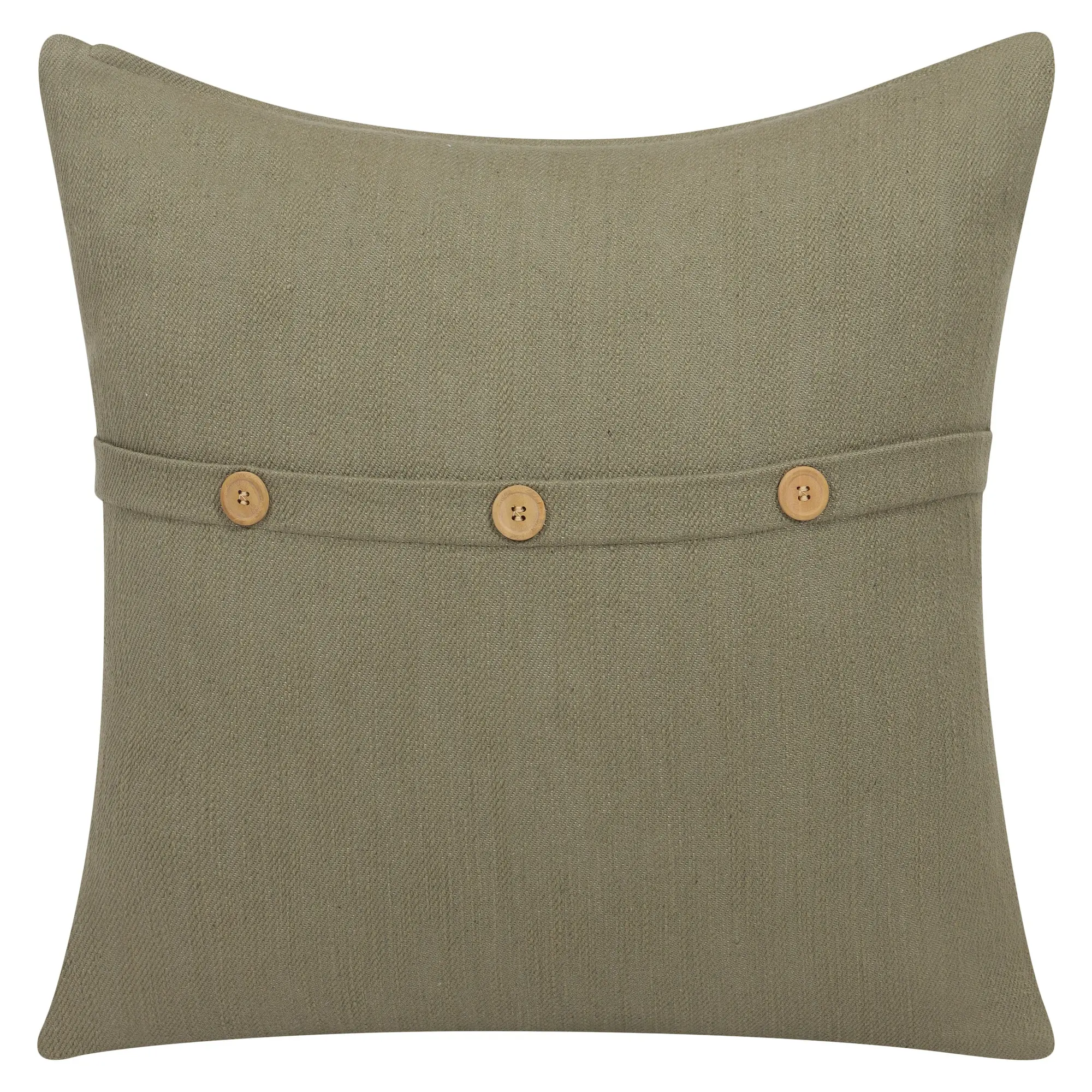 Green Beaded Throw Pillow-1
