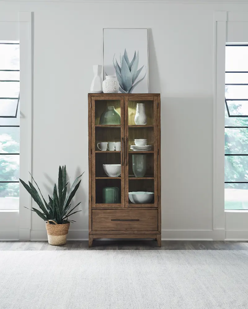 Shaker Lakes Brown Display Cabinet