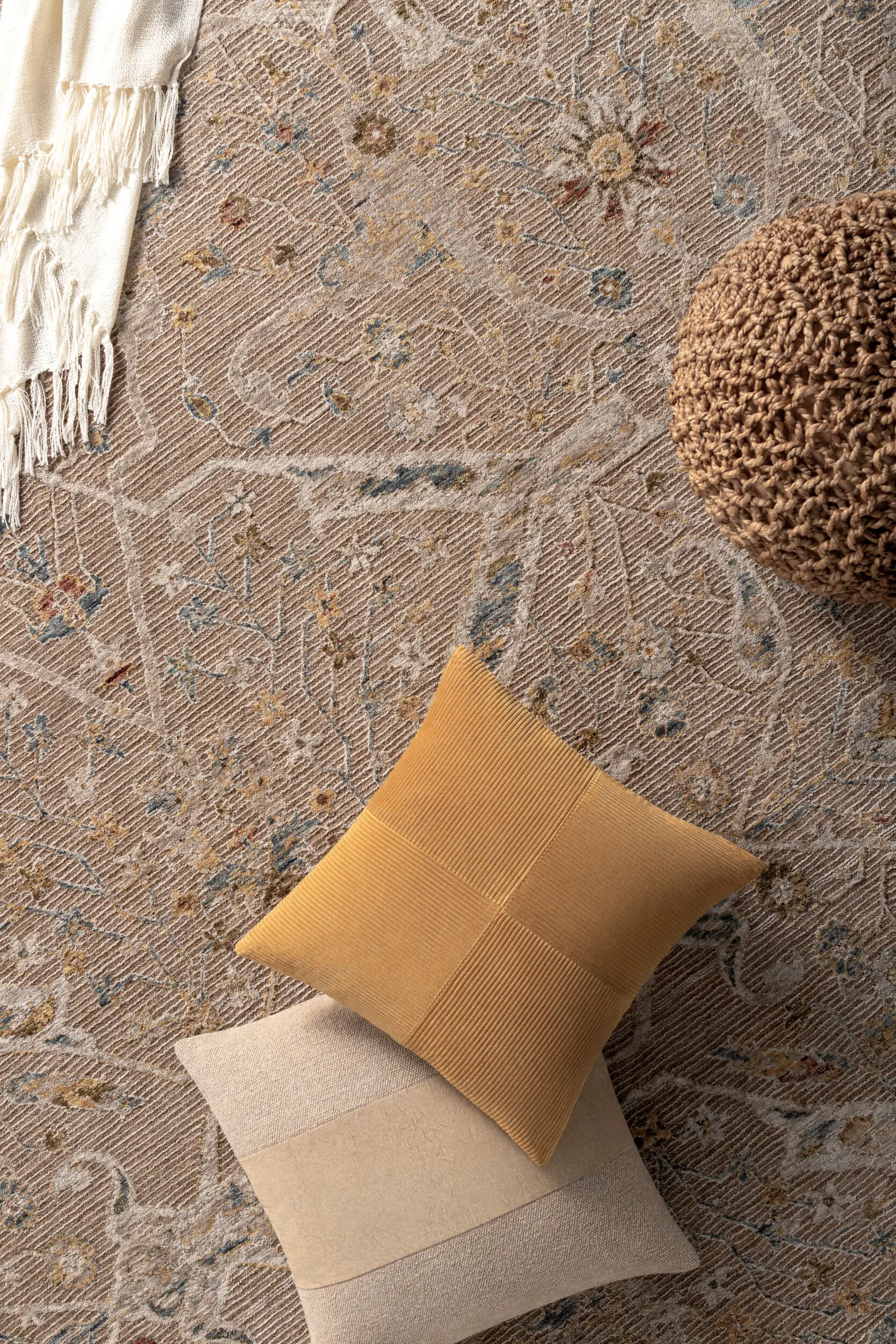 REN2300-575 Reina 5 x 8 Tan Area Rug-3