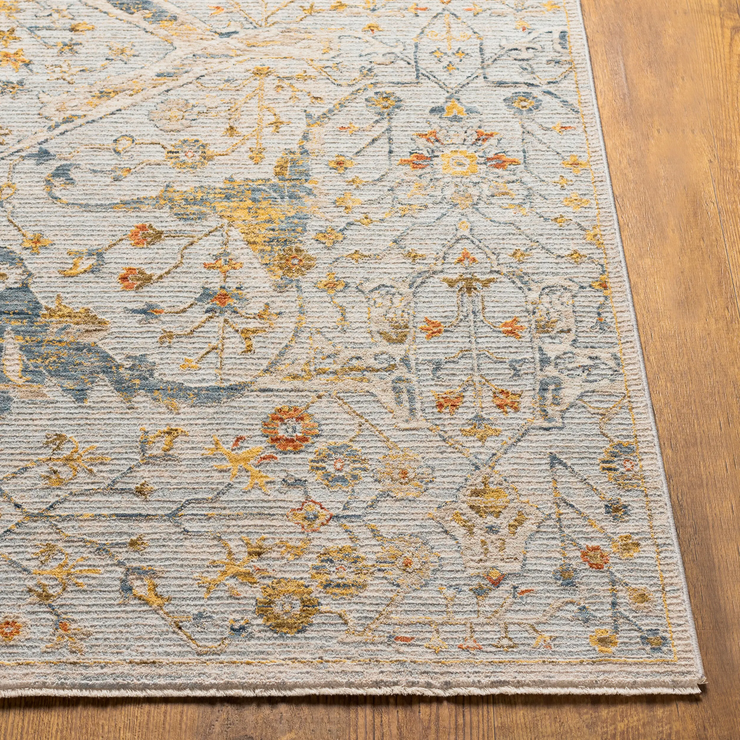 REN2301-575 Reina 5 x 8 Gray Blue Area Rug-4