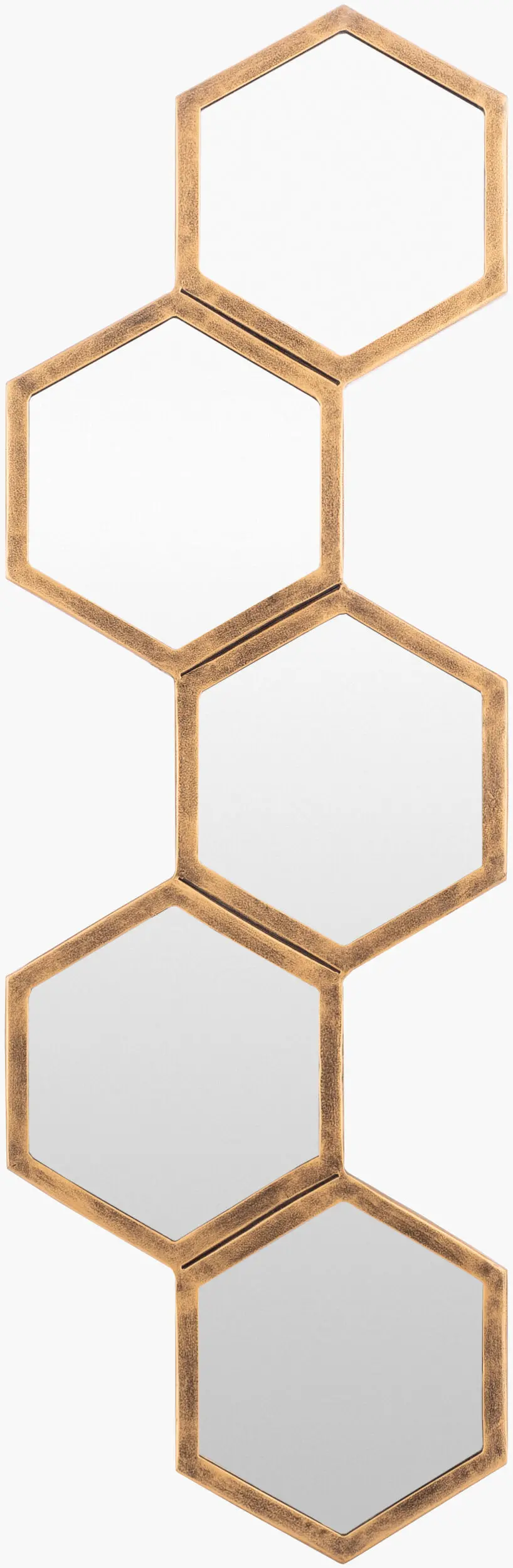 HNY001-1135 Honeycomb Bronze Accent Mirror-1