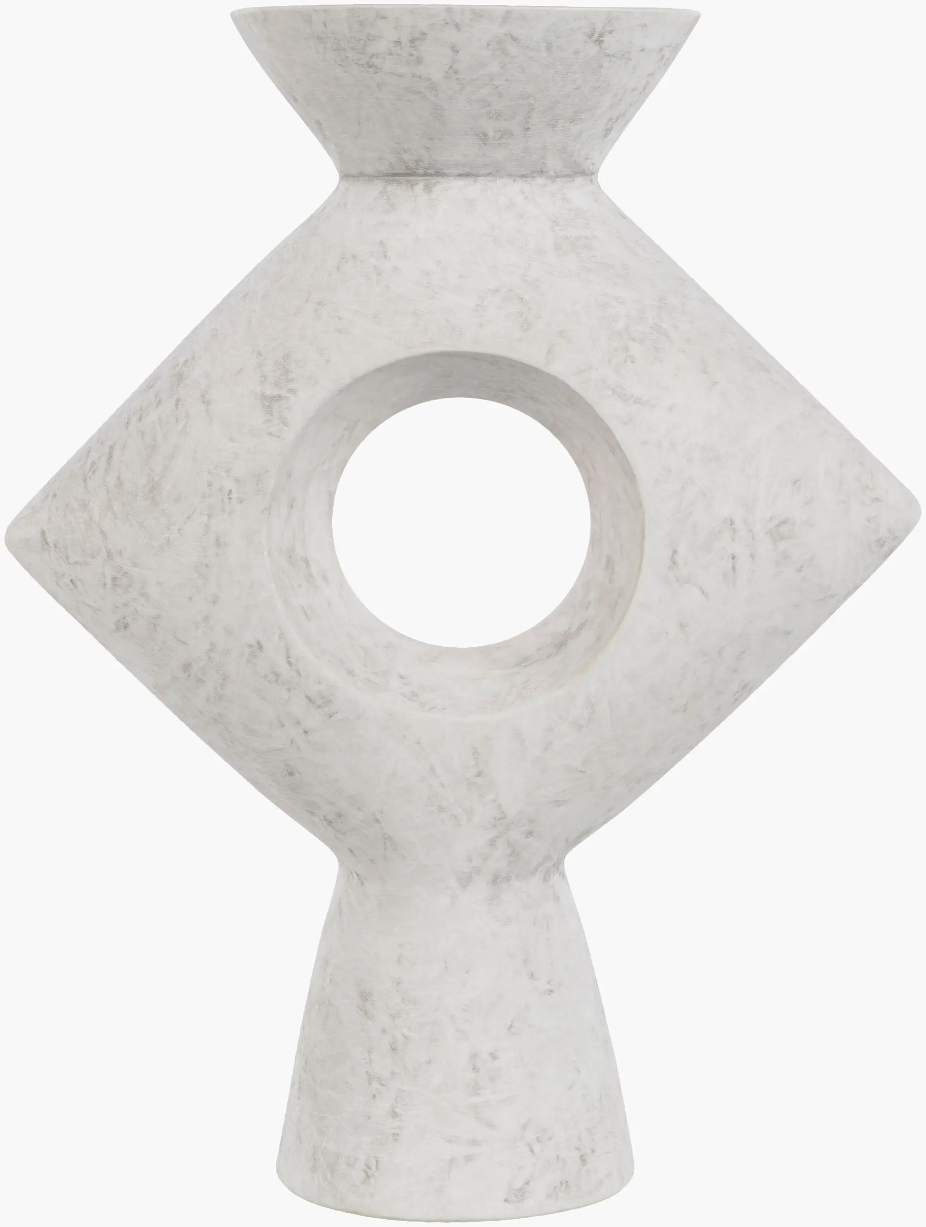 YAG-007 Yagya White Ceramic Vase-1