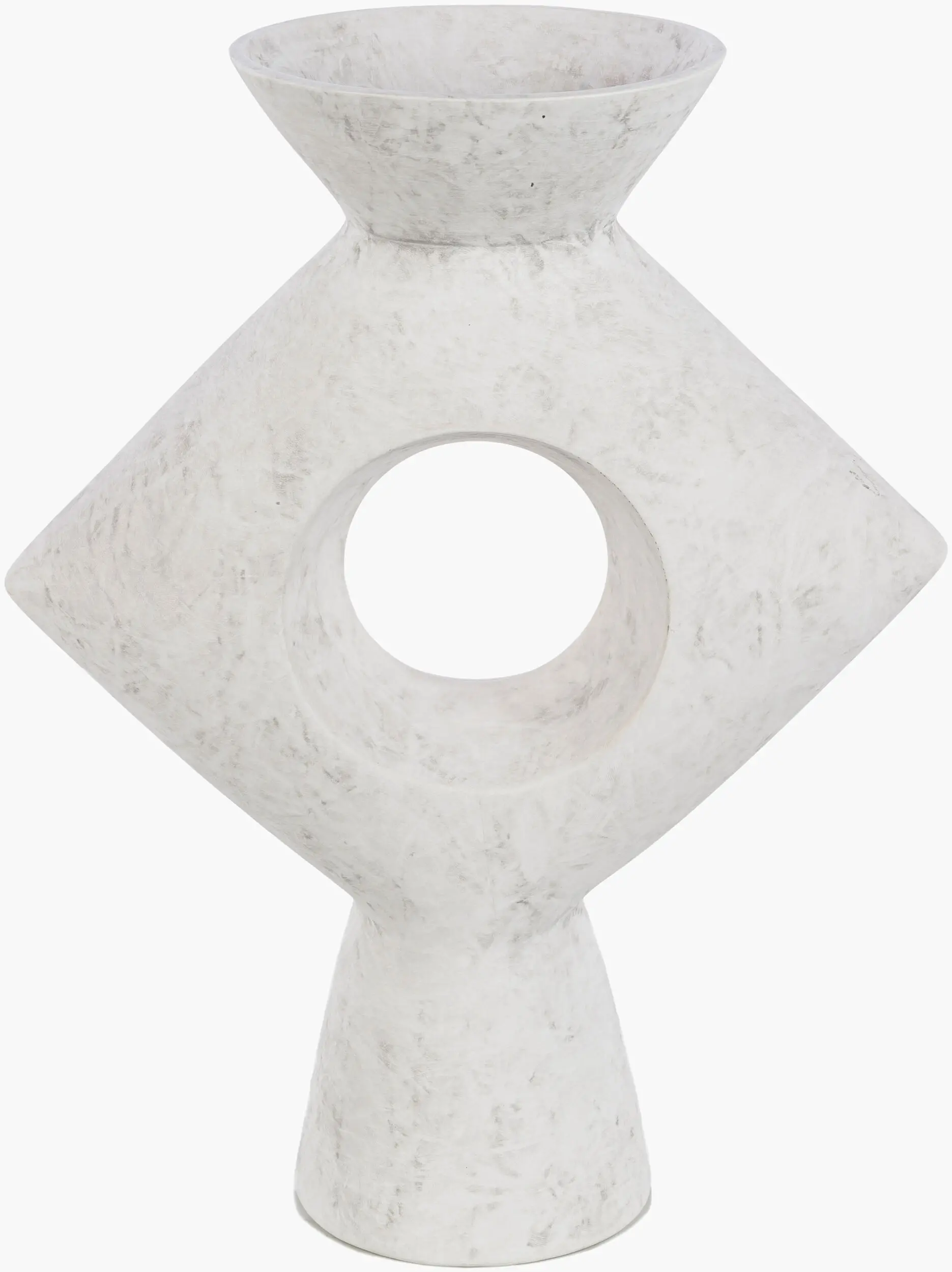 YAG-007 Yagya White Ceramic Vase-3