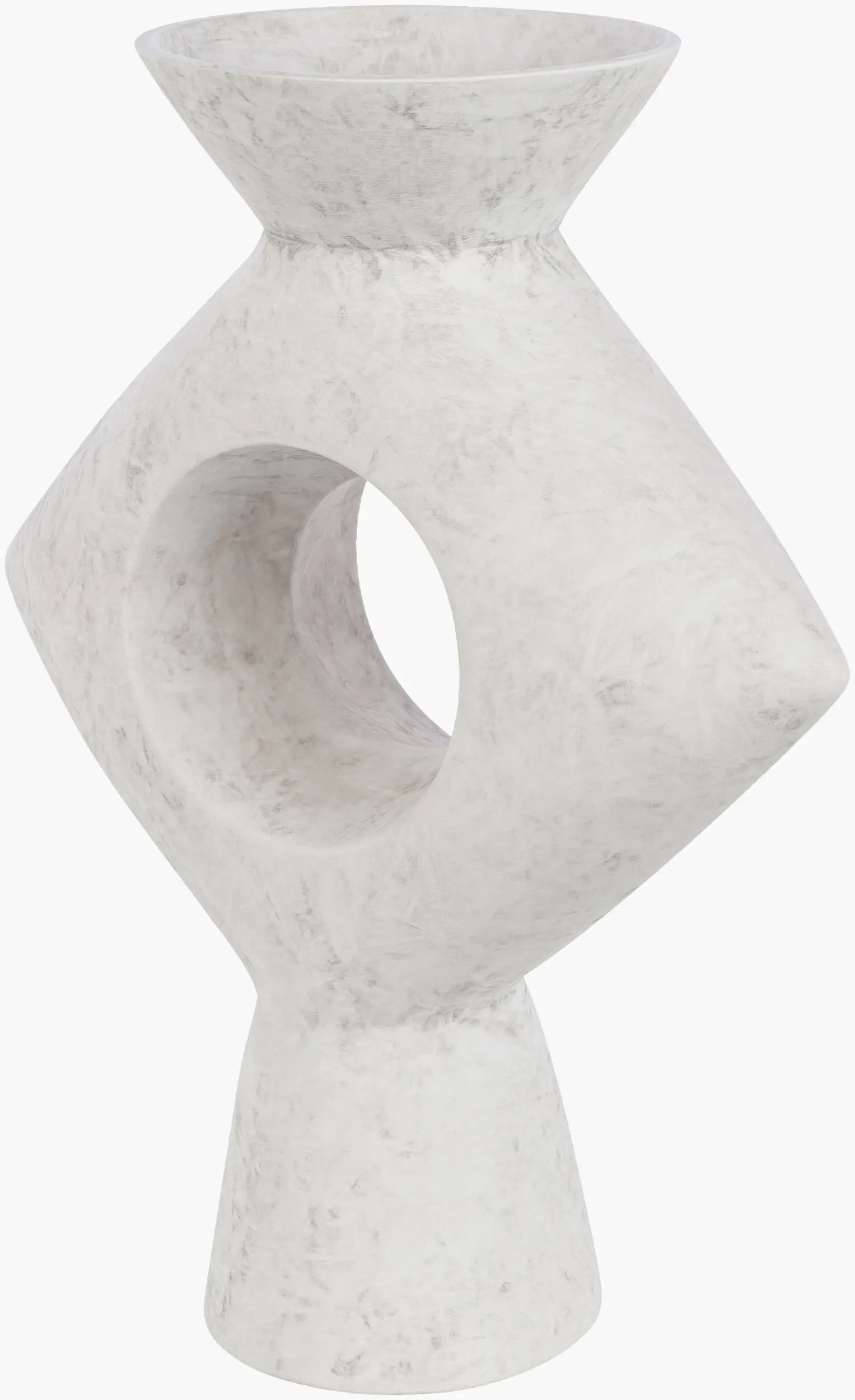 YAG-007 Yagya White Ceramic Vase-4