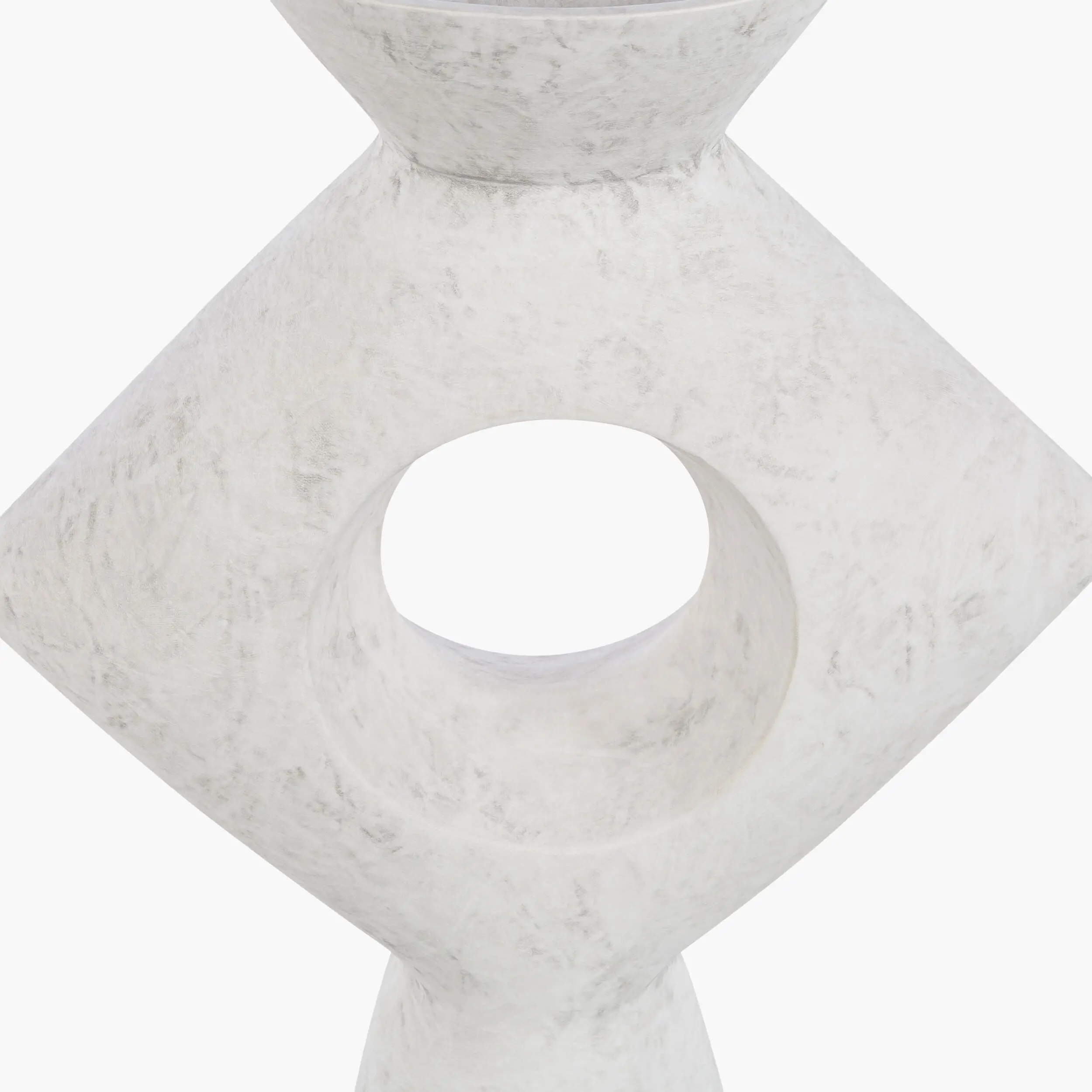 YAG-007 Yagya White Ceramic Vase-5